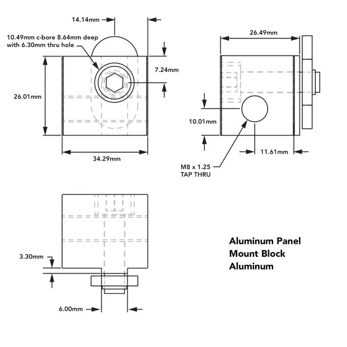80/20 | 40S Panel Mount Block | 40-2425 - Image 2