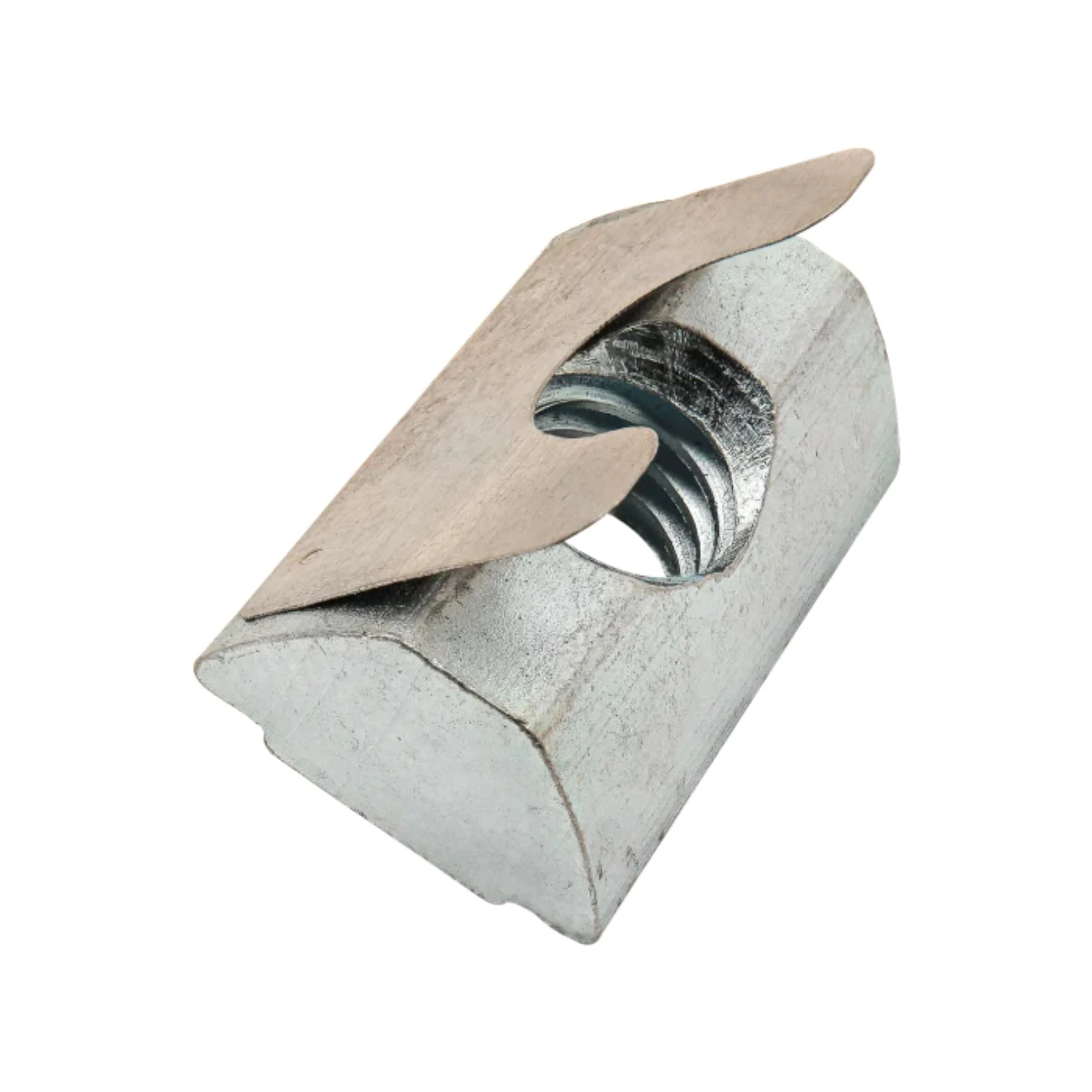 80/20 | 15 & 40 Series 6-18 Tall Self-Aligning Roll-in T-Nut with Spring Leaf | 13041