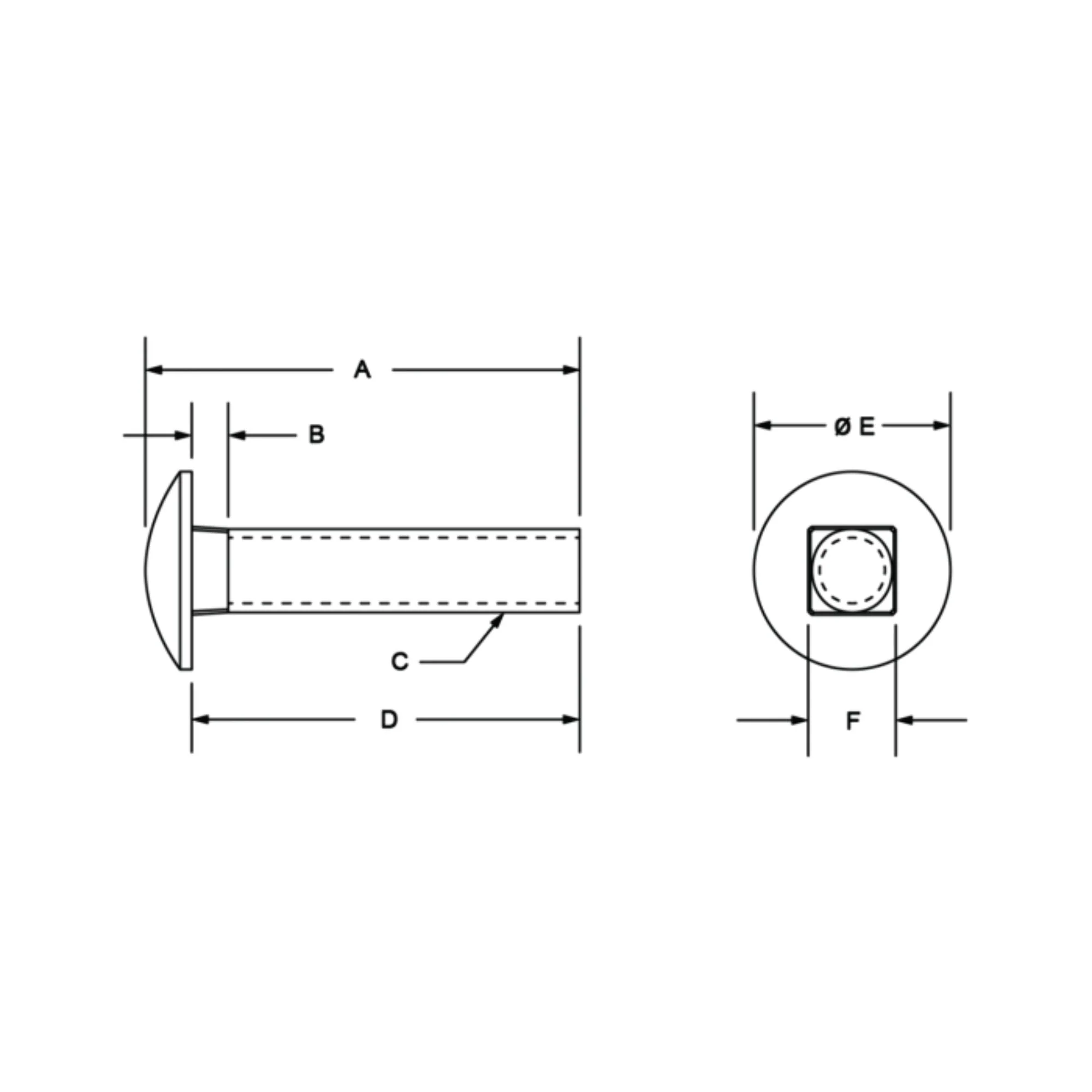 80/20 | 15 Series 5/16-18 x .750 in Slide-In Flanged Economy T-Slot Stud | 3116 - Image 2