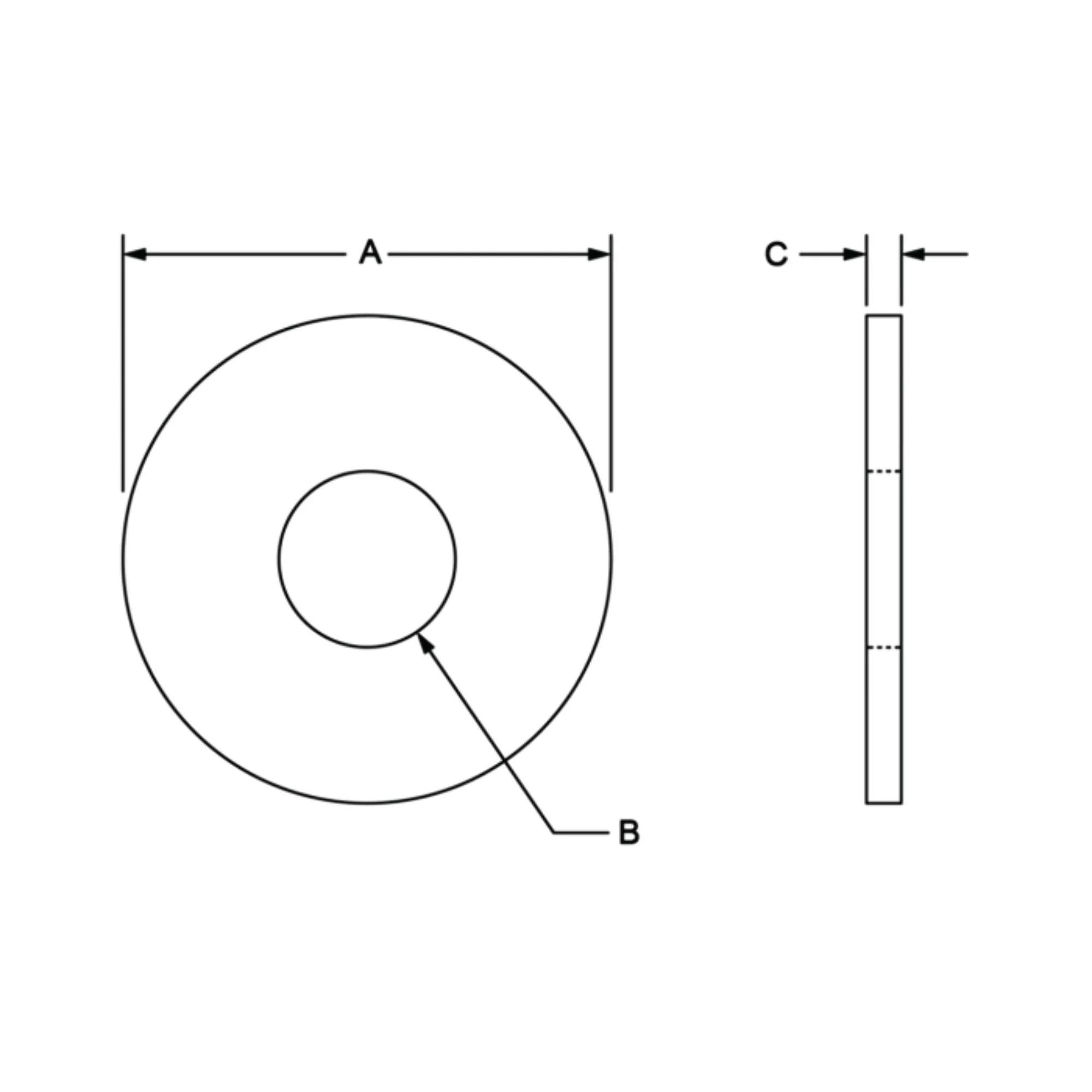 80/20 | 40 Series 5.39 mm ID Washer | 13-6040 - Image 2