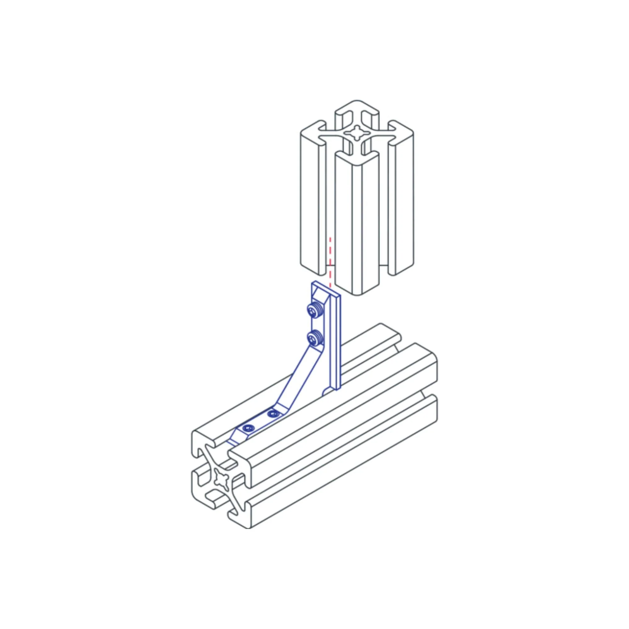 80/20 | 15 & 40 Series 90 Degree Inside Corner Connector | 3364 - Image 4