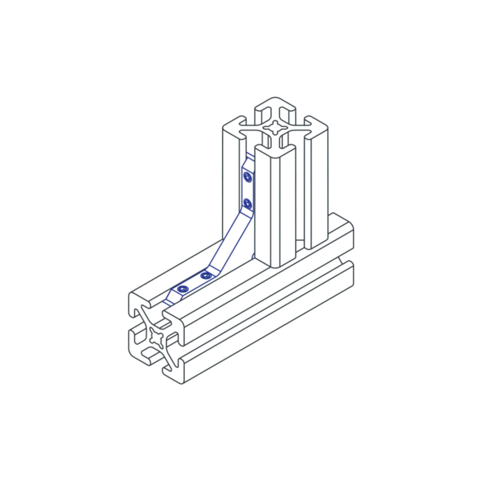 80/20 | 15 & 40 Series 90 Degree Inside Corner Connector | 3364 - Image 5