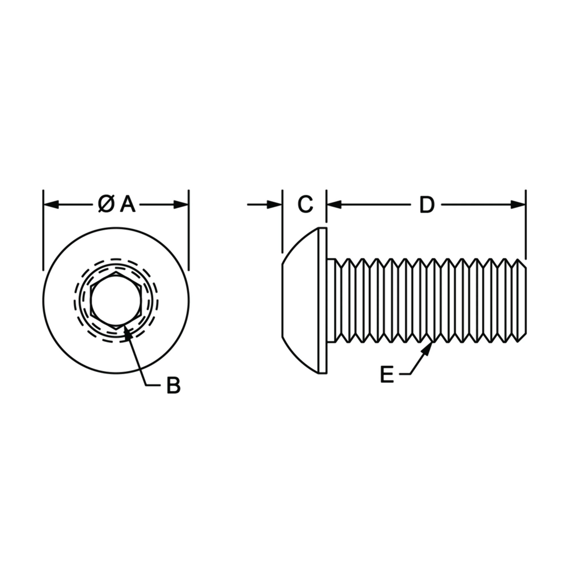 80/20 | Metric Series Button Head Socket Cap Screw | 13-8316 - Image 2