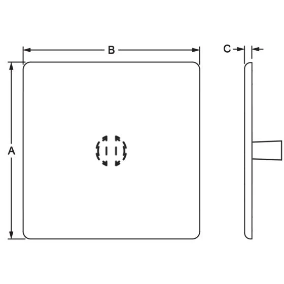 80/20 | 40 Series End Cap 40 X 40 1PinTab8 Nylon Blk | 12260 - Image 2
