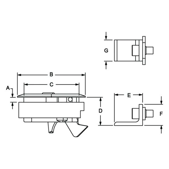 80/20 | 10, 15, 25, 30, 40, 45 Series Locking Plastic Panel Grabber Handle | 65-2730 - Image 2