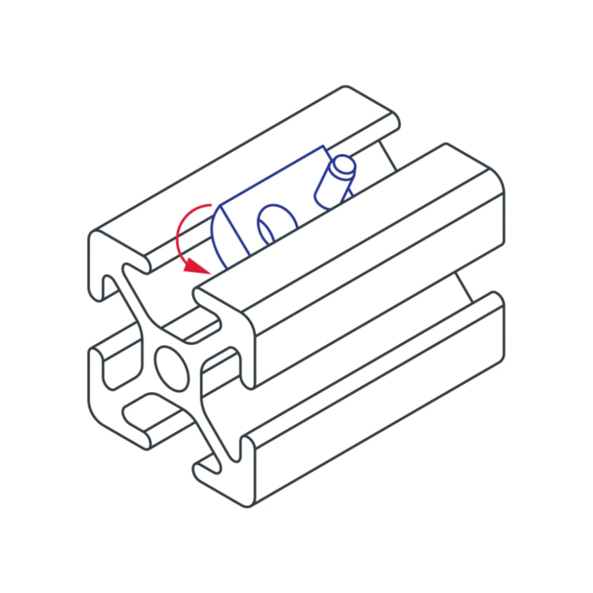 80/20 | 25 Series M5 Roll-In T-Nut with Flex Handle | 25-1956 - Image 3