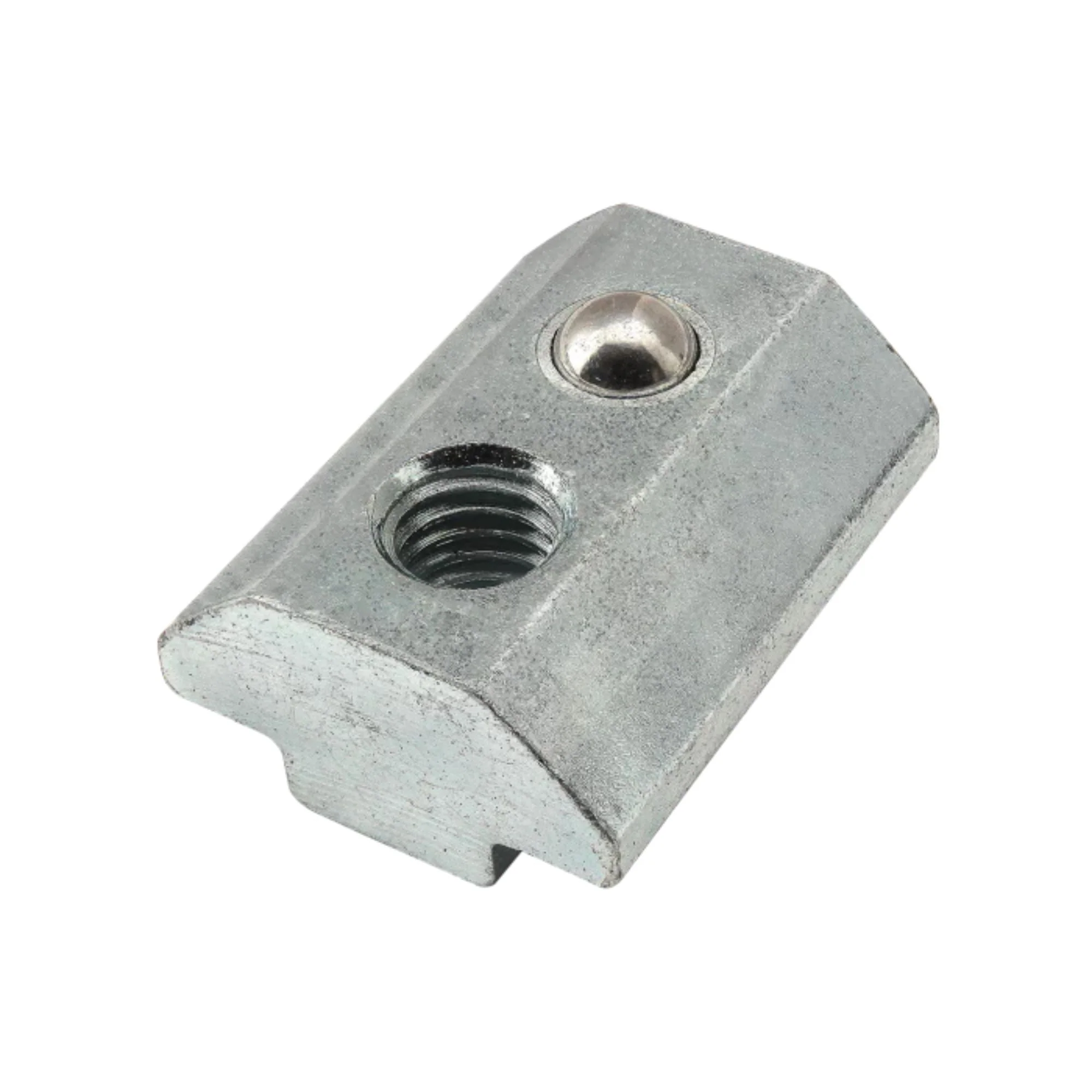 80/20 | 15 & 40 Series M6 Self-Aligning Slide-in T-Nut with Ball Spring | 13052