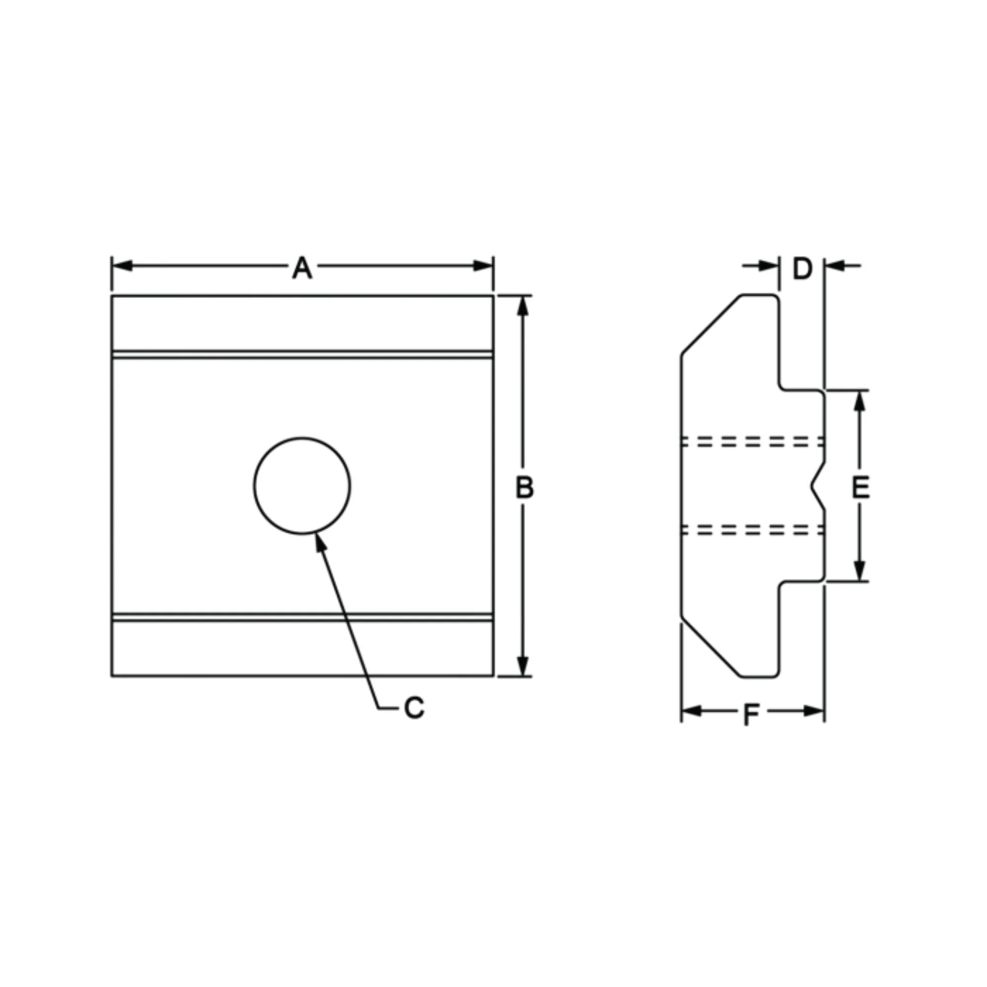 80/20 | 10 & 25 Series M8 Self-Aligning Slide-in T-Nut | 13025-M8 - Image 2