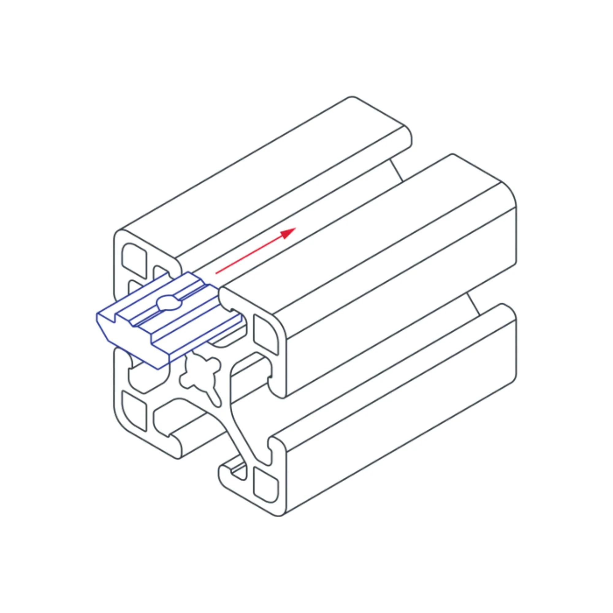 80/20 | 10 & 25 Series M8 Self-Aligning Slide-in T-Nut | 13025-M8 - Image 3