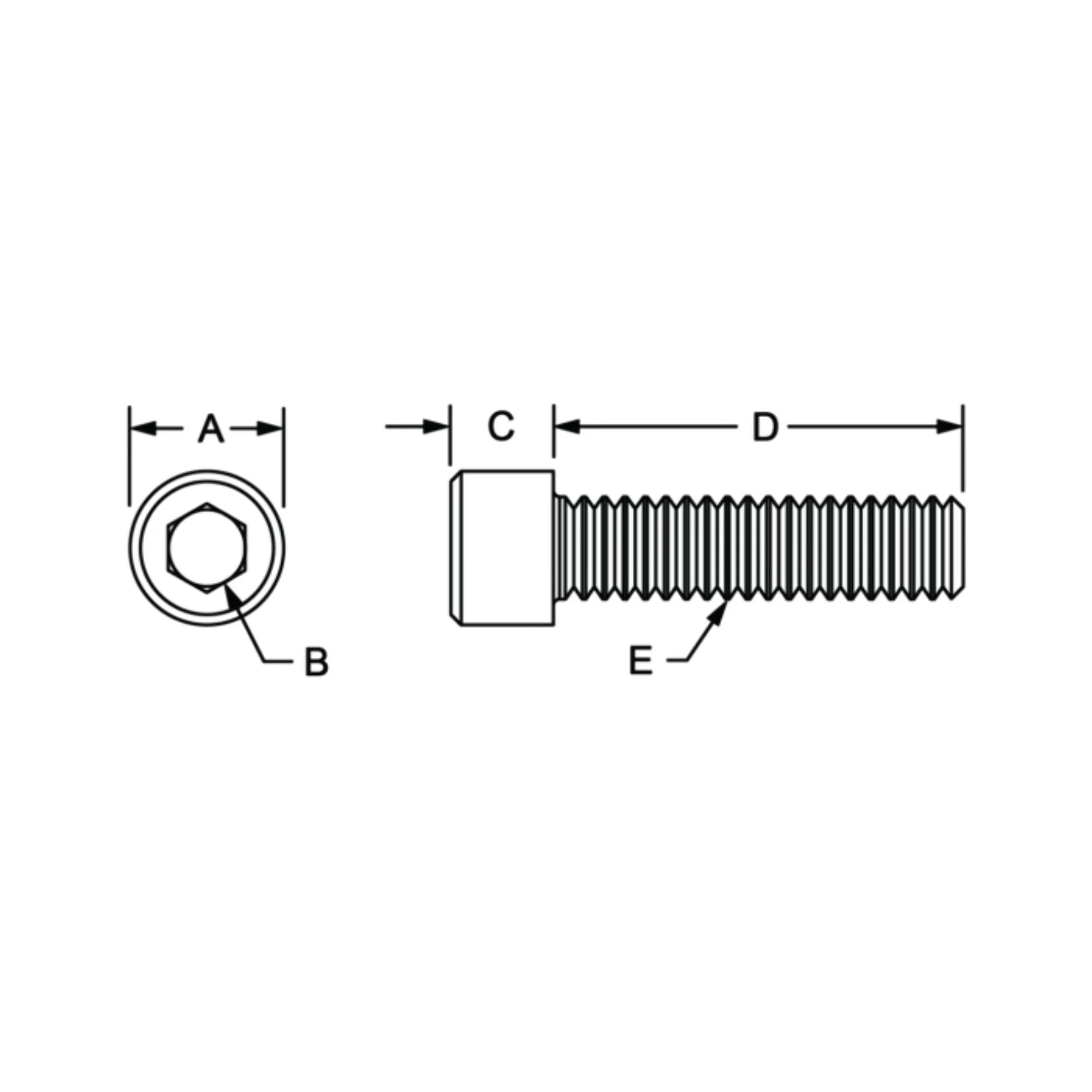 80/20 | 25 & 40 Series M8 x 12.00 mm Socket Head Cap Screw (SHCS) | 13-8512 - Image 2