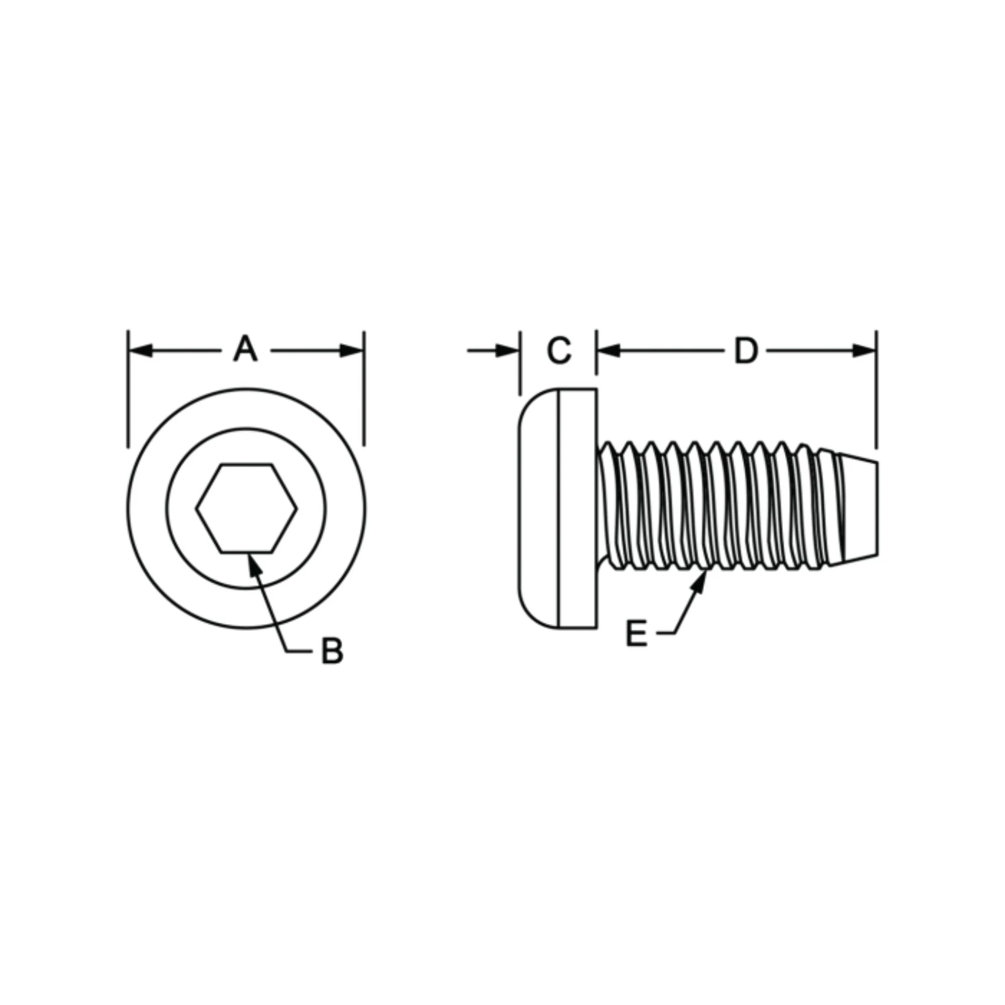 80/20 | 15 Series Self Tapping End Cap Screw (STECS), M7 x .360 in | 3267 - Image 2