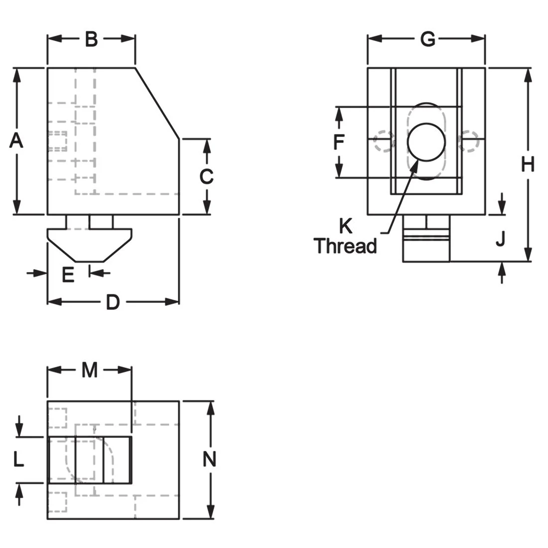 80/20 | 45 Series Drop-in Lite Panel Mount Block | 14140 - Image 2