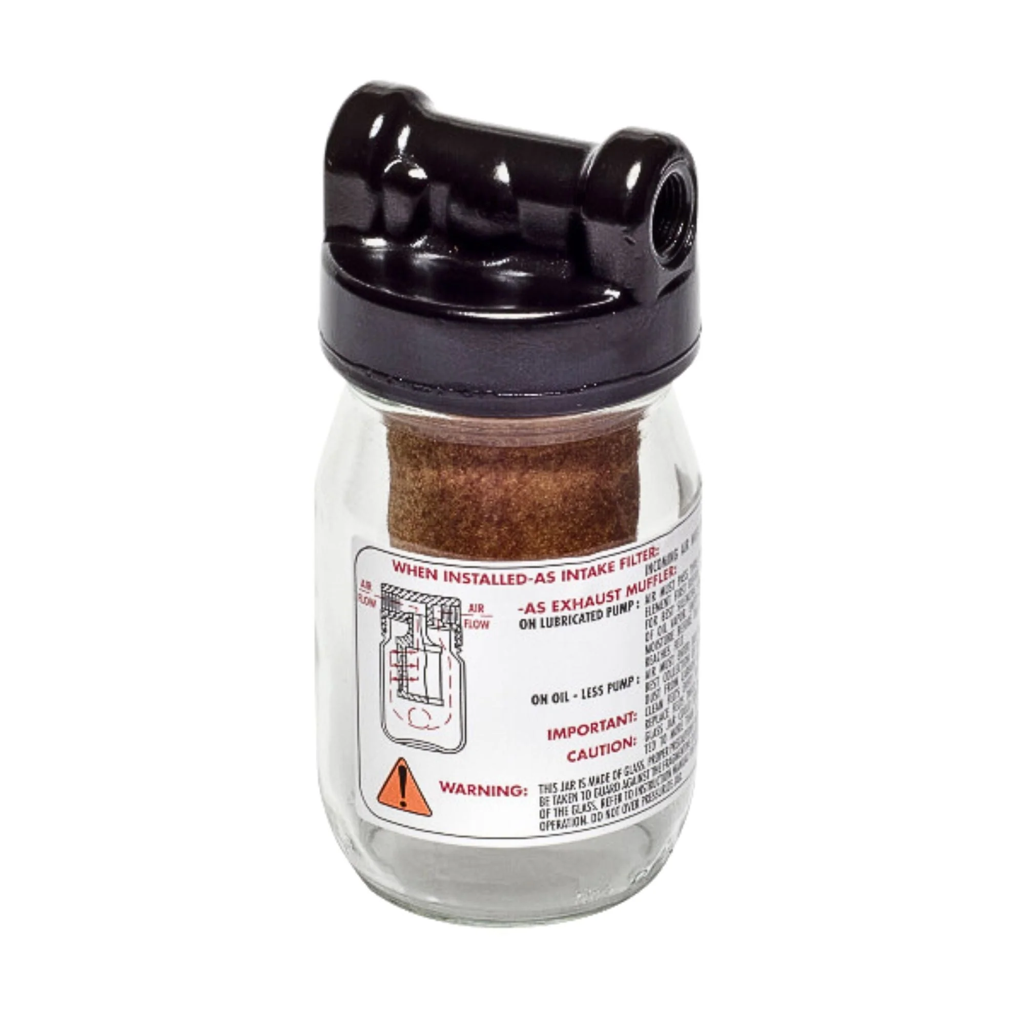Gast | 16 oz Filter/Muffler, 3/8" NPT, 50 micron | AB599B