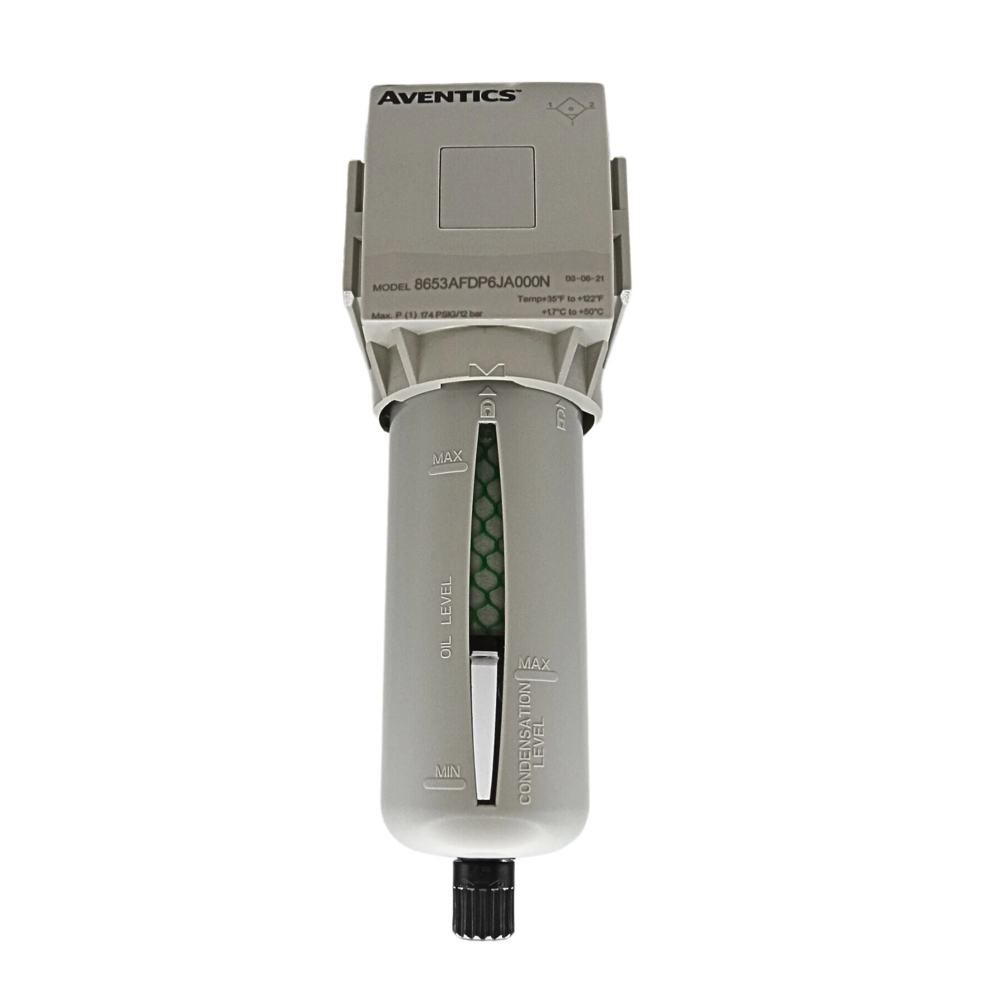 Aventics |NPTF 653 series coalescing filter .3 micron (green) | 8653AFDP6JA000N