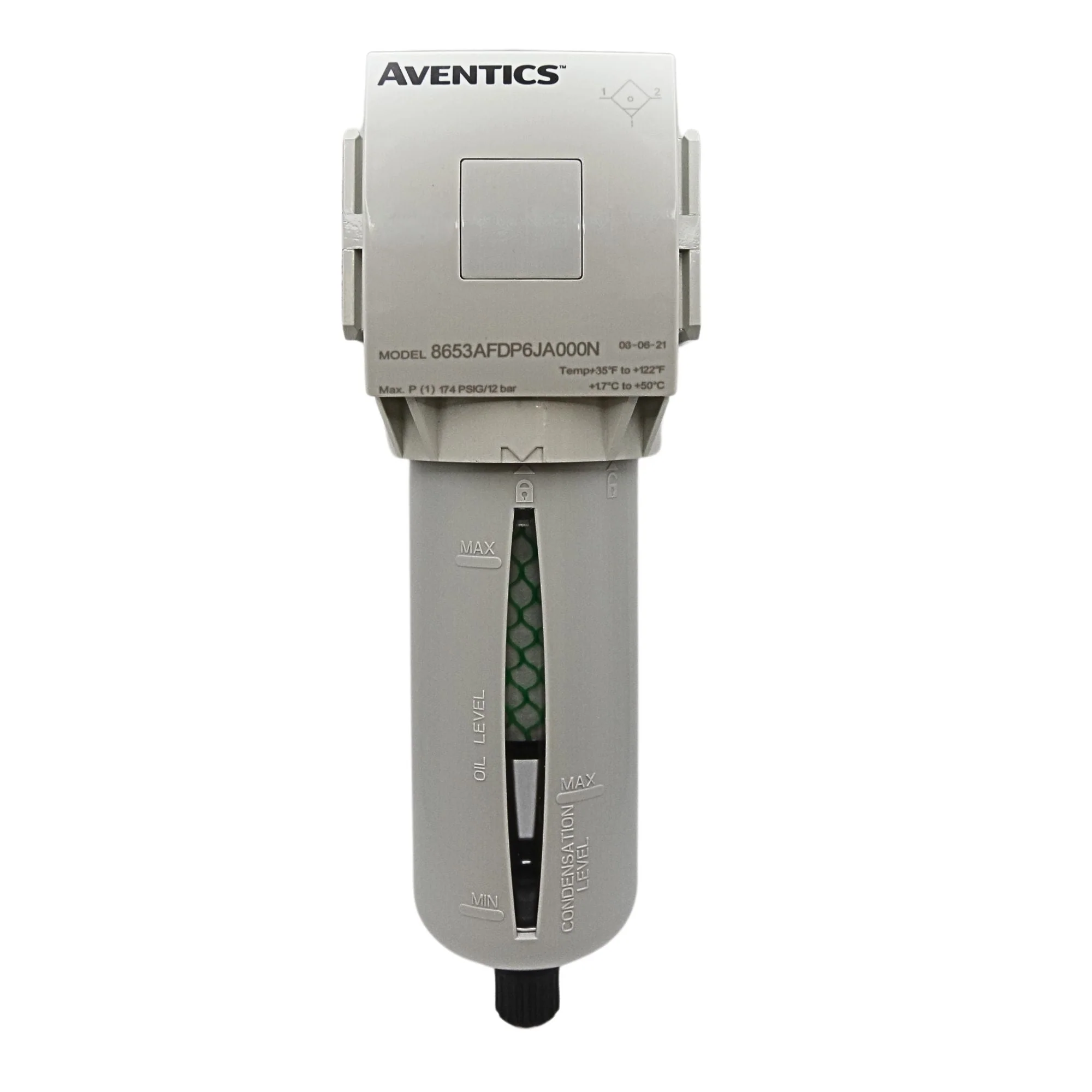 Aventics |NPTF 653 series coalescing filter .3 micron (green) | 8653AFDP6JA000N - Image 2