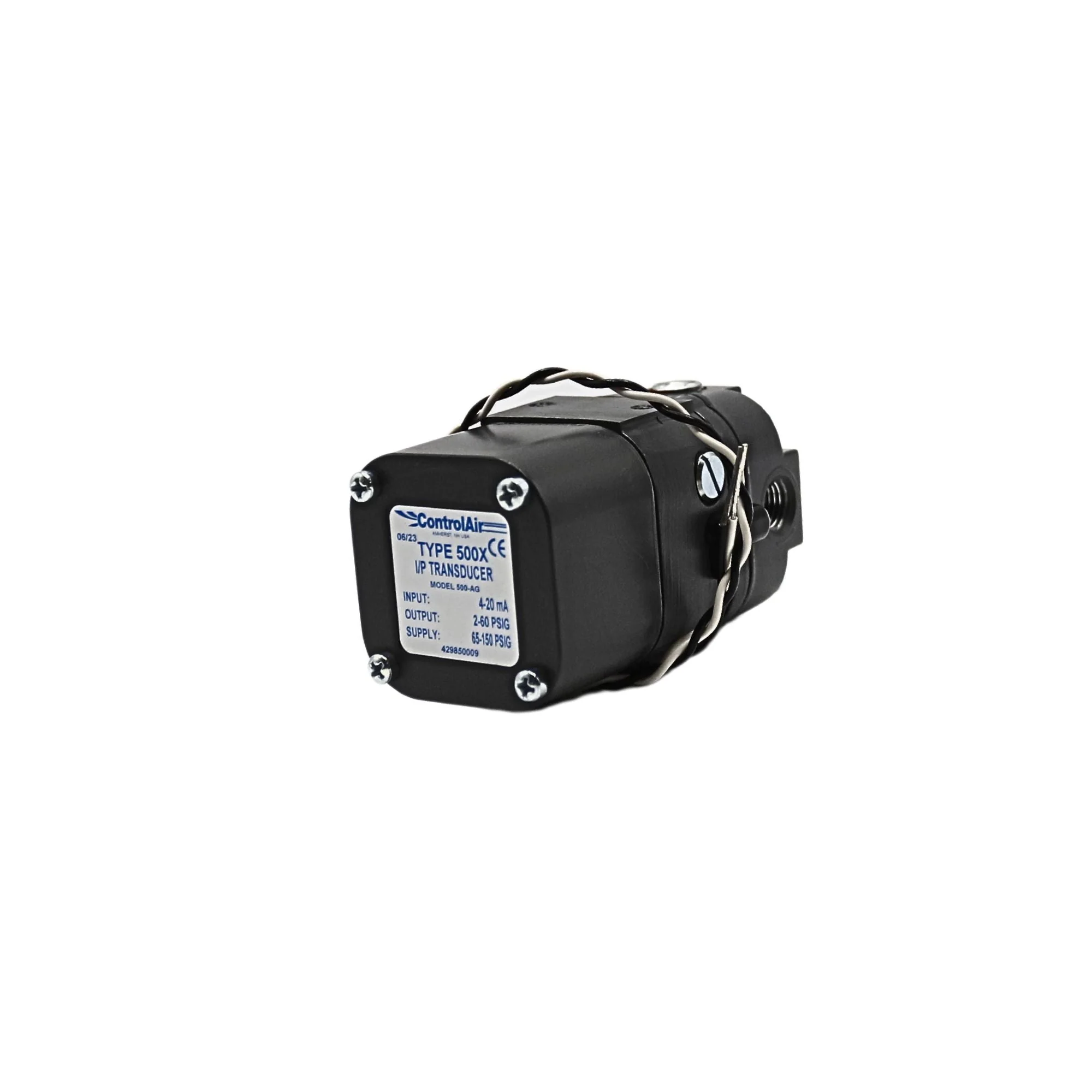 Control Air | Pressure Transducer 4-20MA, 2-60PSI | 500-AG - Image 3