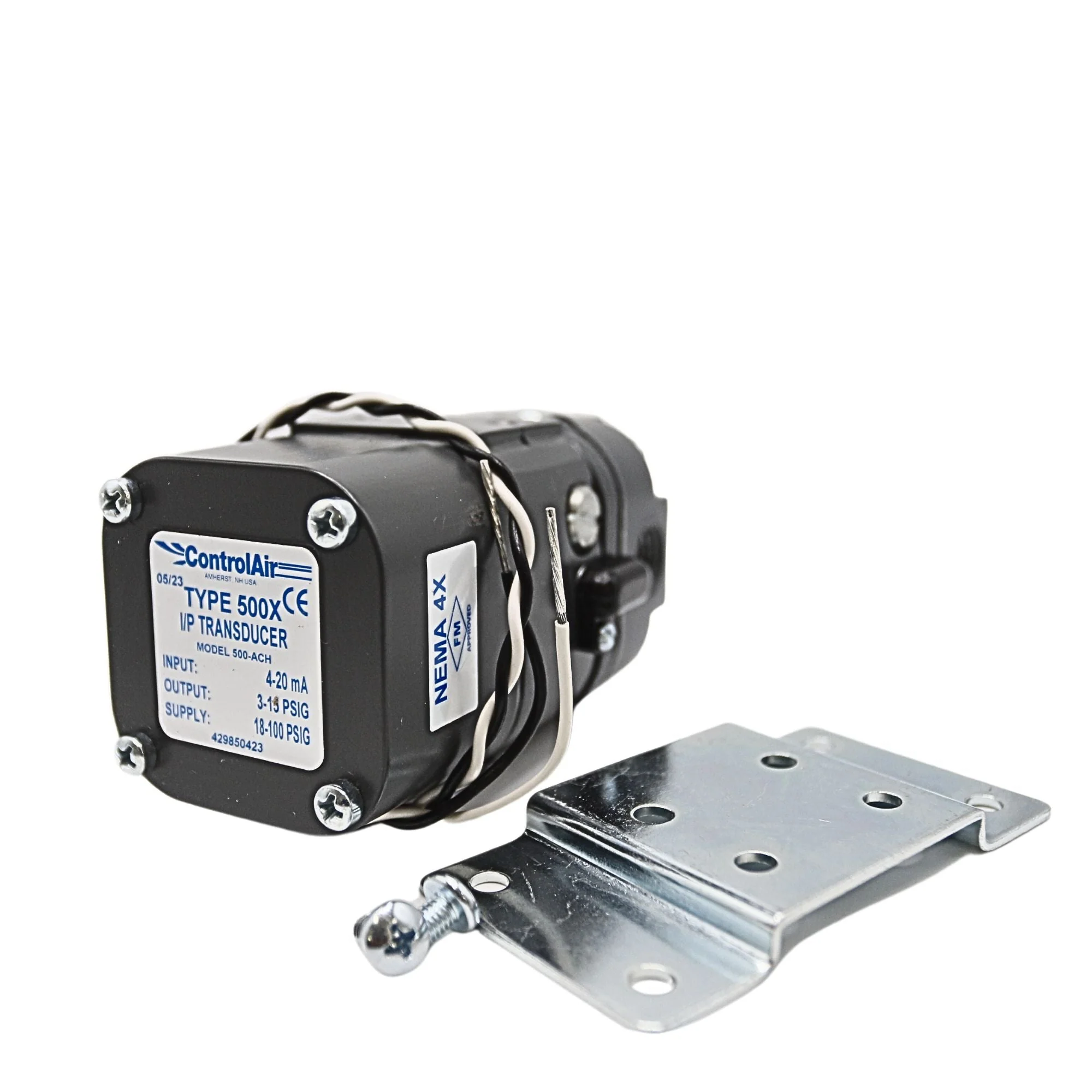 ControlAir | Intrinsically Safe Transducer I/P E/P 4-20mA, 3-120 PSI, NEMA 4X/IP65 | 500-ACH - Image 2