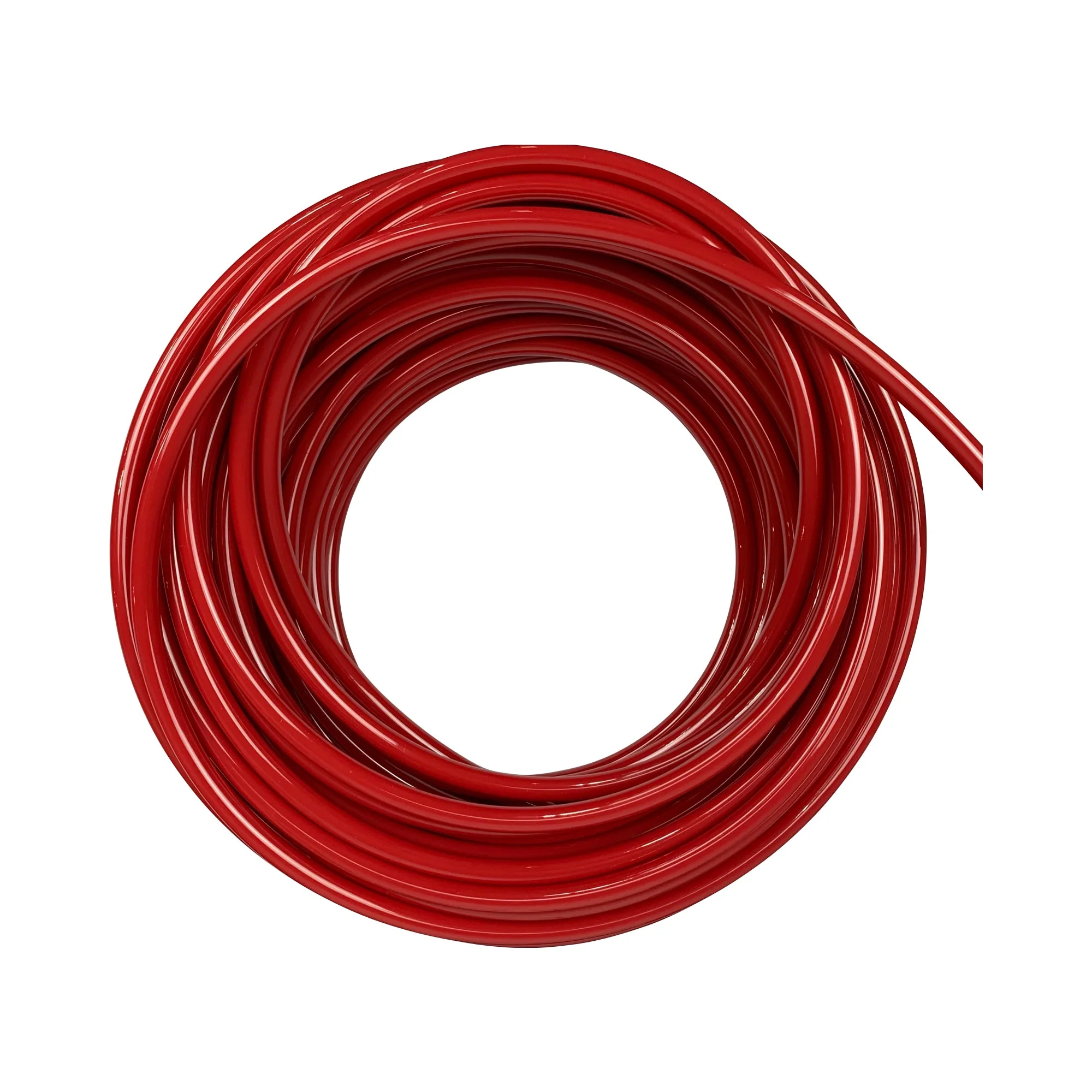 Freelin Wade | .375 in OD x .245 in ID Polyurethane Tube, Red, 100' Bag | 1J-152-05