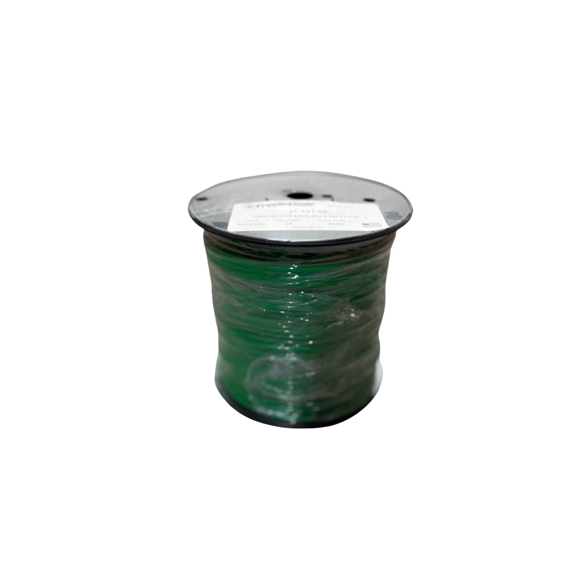 Freelin Wade |.125 in OD x .066 in ID Polyurethane Tubing, Green, 500' Reel | 1C-157-06