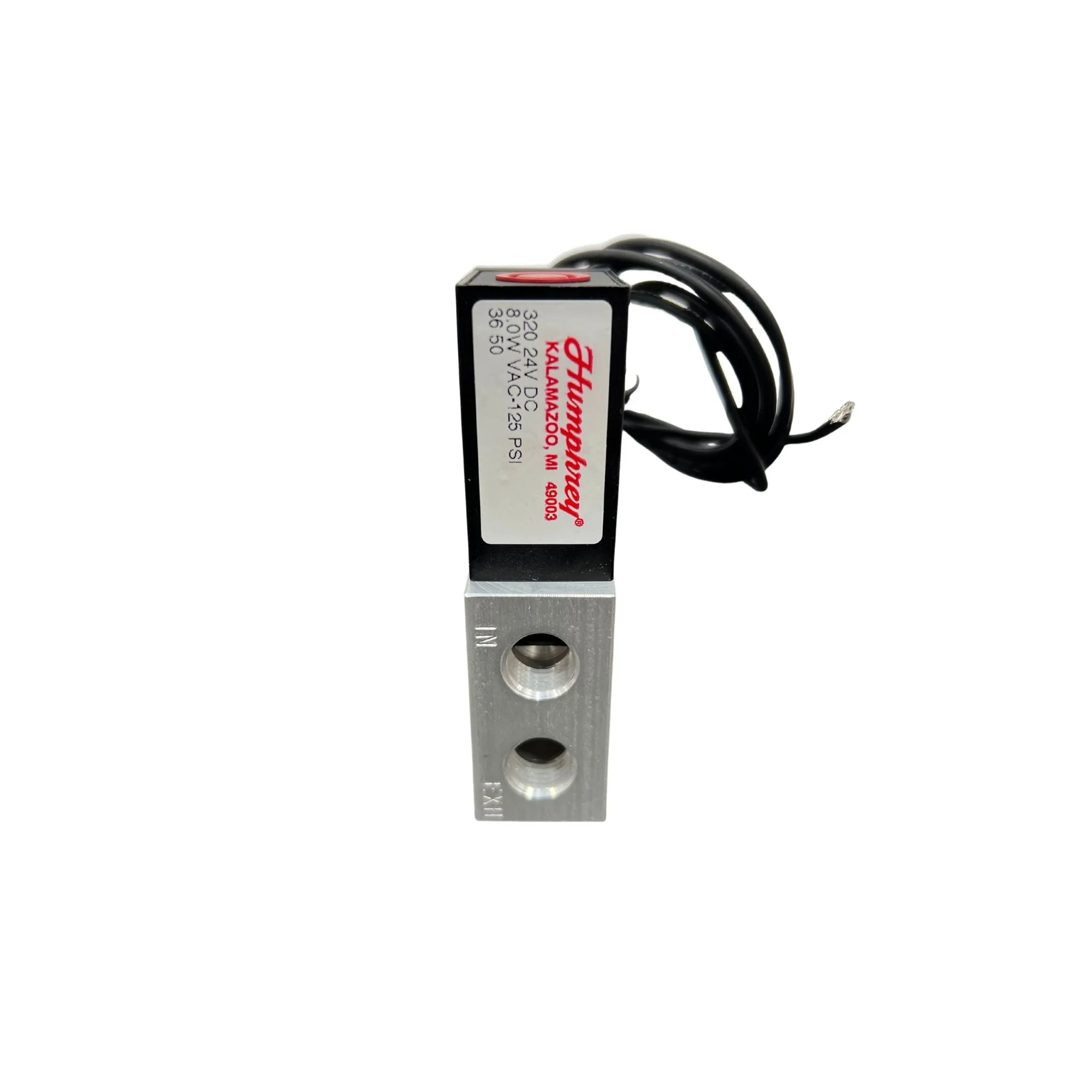 Humphrey | 3-way, 24VDC, 1/4 in | 320-36-50-24VDC