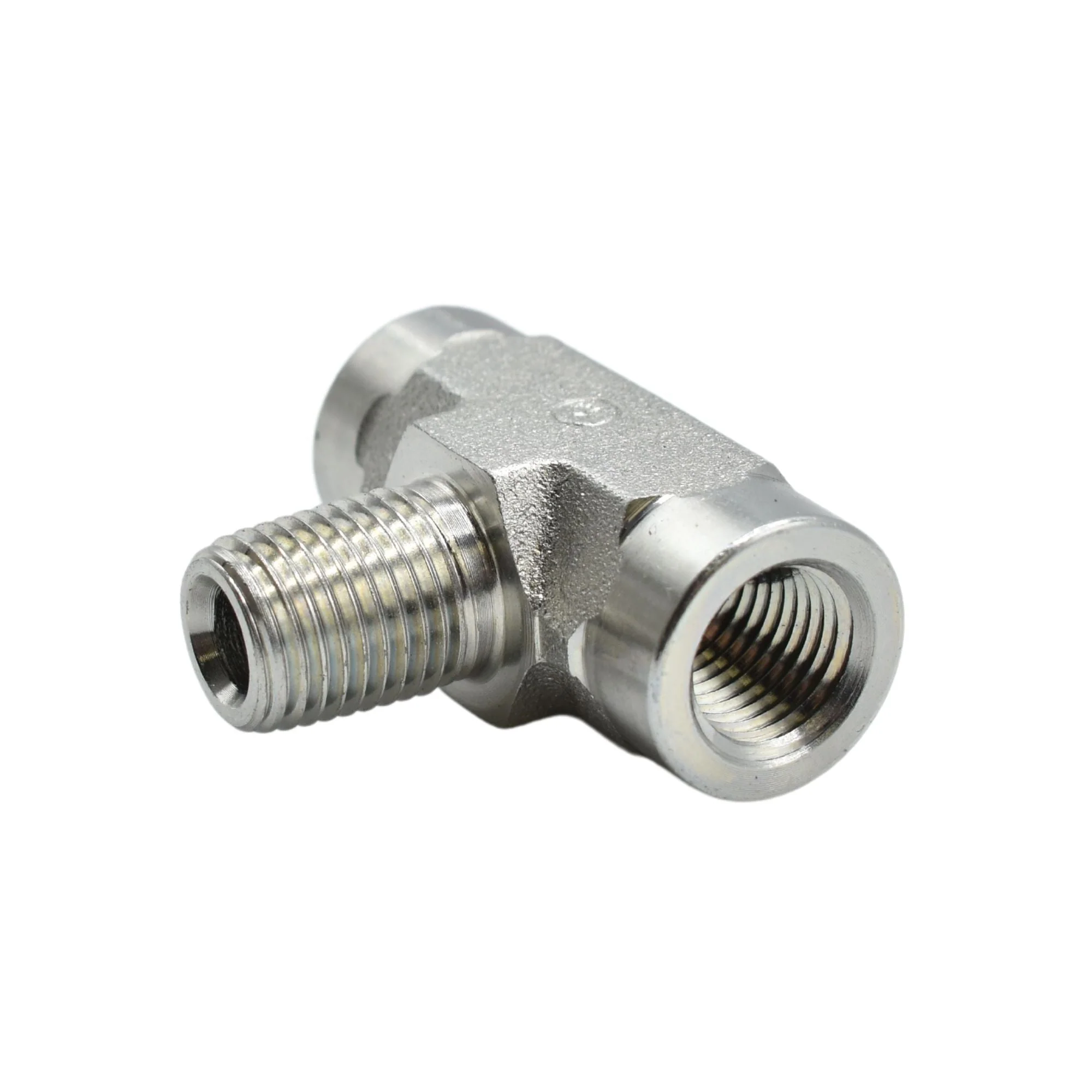 Hydraulic | 04FP-04FP-04MP Branch Tee Forg Adapter | 5604-04-04-04-FG
