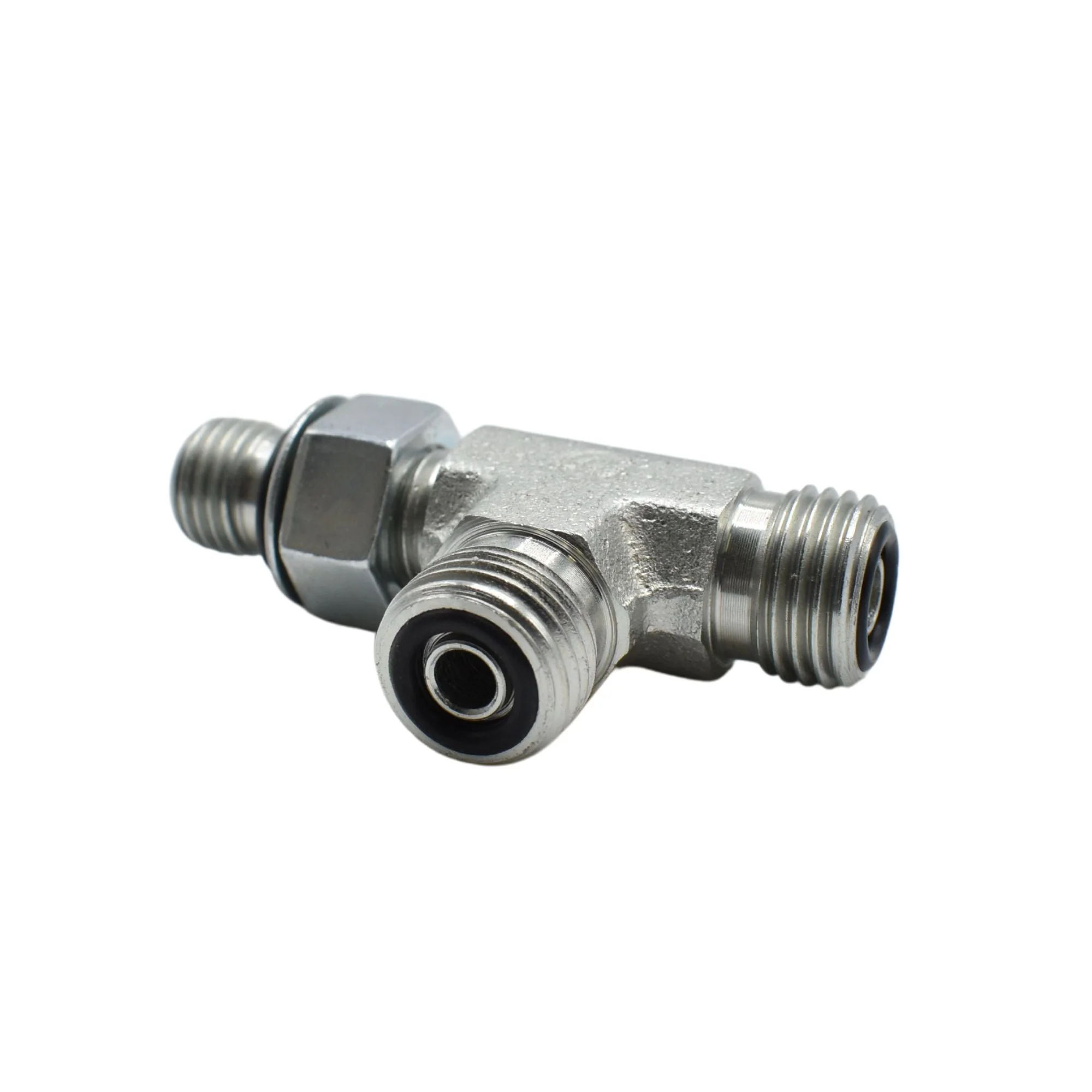 Hydraulic | 04MFS-04MAORB-04MFS Run Tee Forg Adapter | FS6804-04-04-04-NWO-FG - Image 2