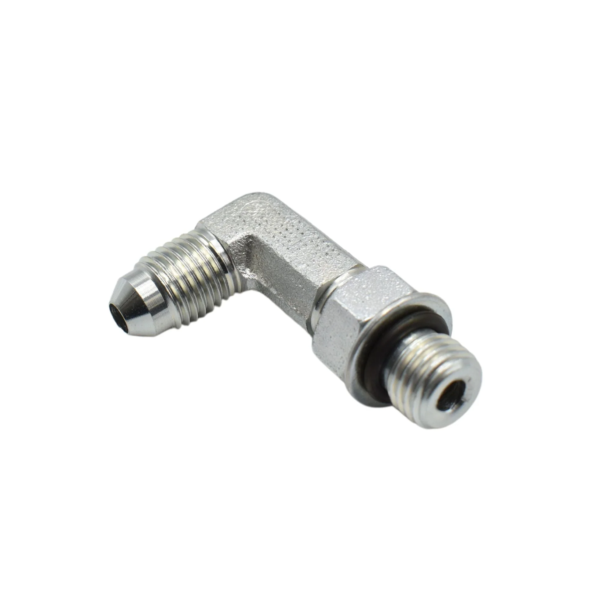 Hydraulic | 04MJ-04MAORB 90deg Elb Lg Forg Adapter | 6801-L-04-04-NWO-FG