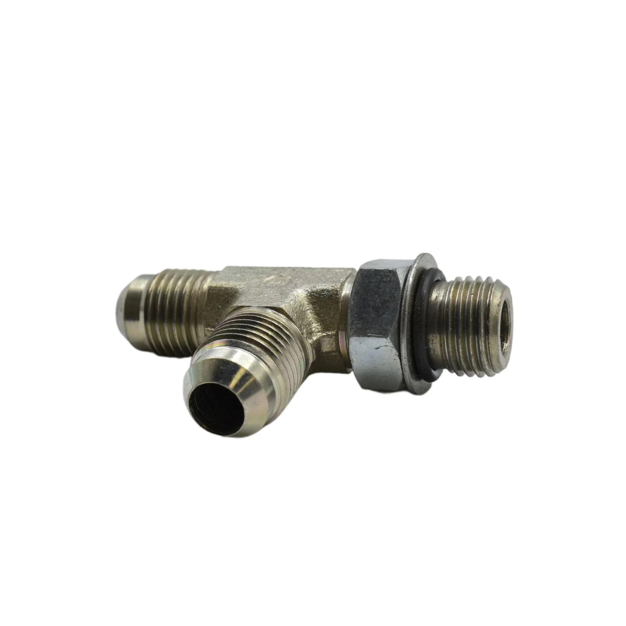Hydraulic | 06MJ-06MAORB-06MJ Run Tee Forg Adapter | 6804-06-06-06-NWO-FG - Image 2