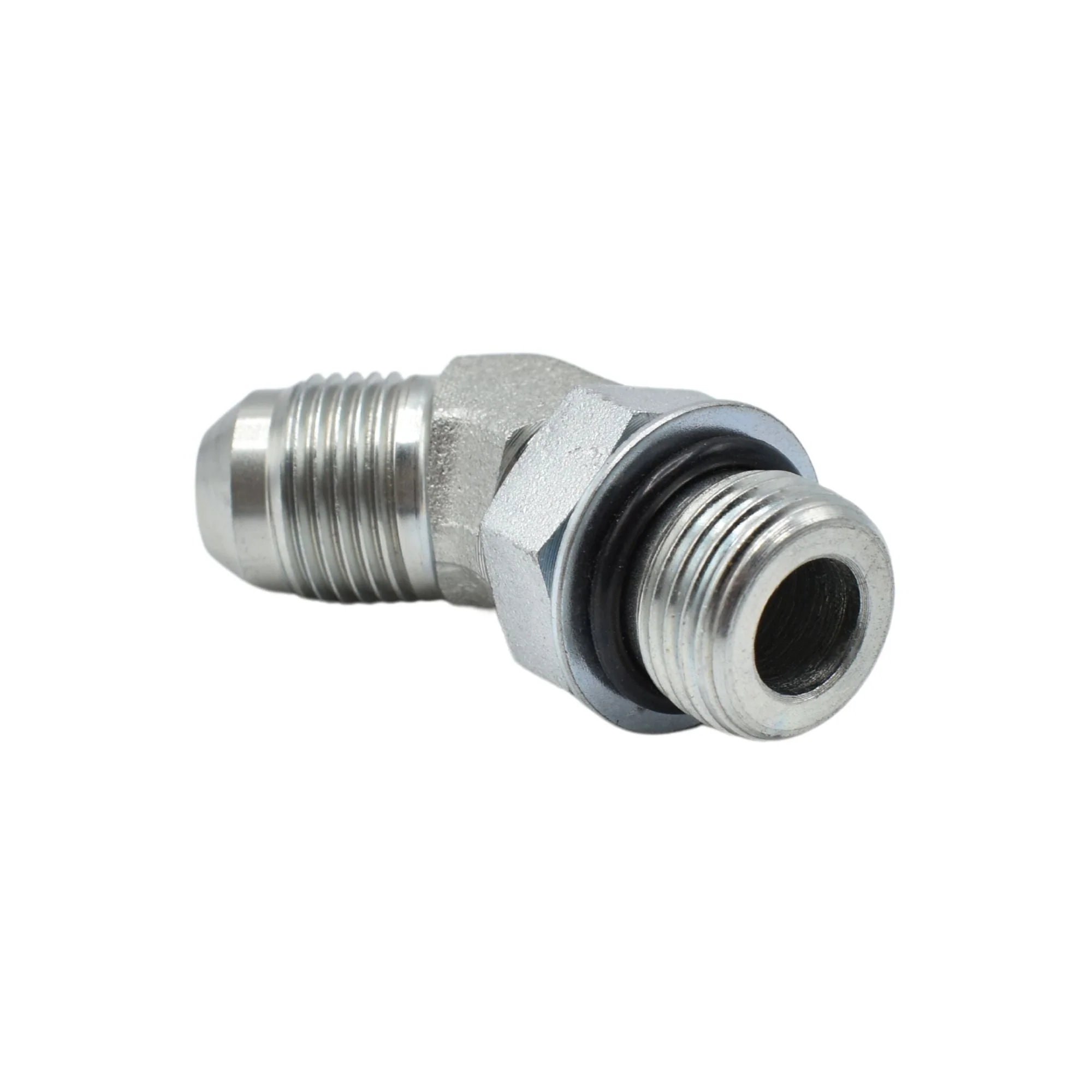 Hydraulic | 08MJ-08MAORB 45deg Elb Forg Adapter | 6802-08-08-NWO-FG