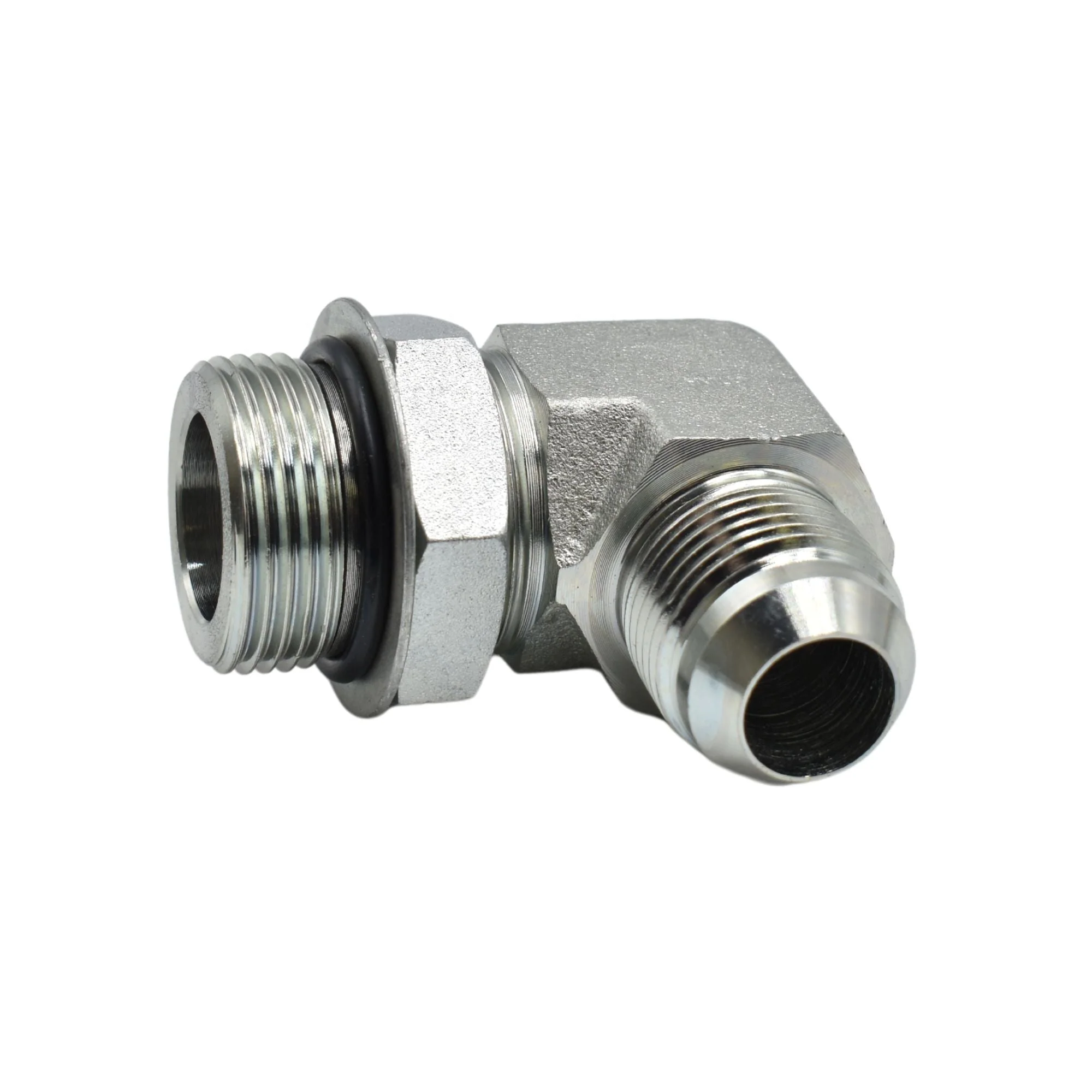 Hydraulic | 12MJ-16MAORB 90deg Elb Forg Adapter | 6801-12-16-NWO-FG