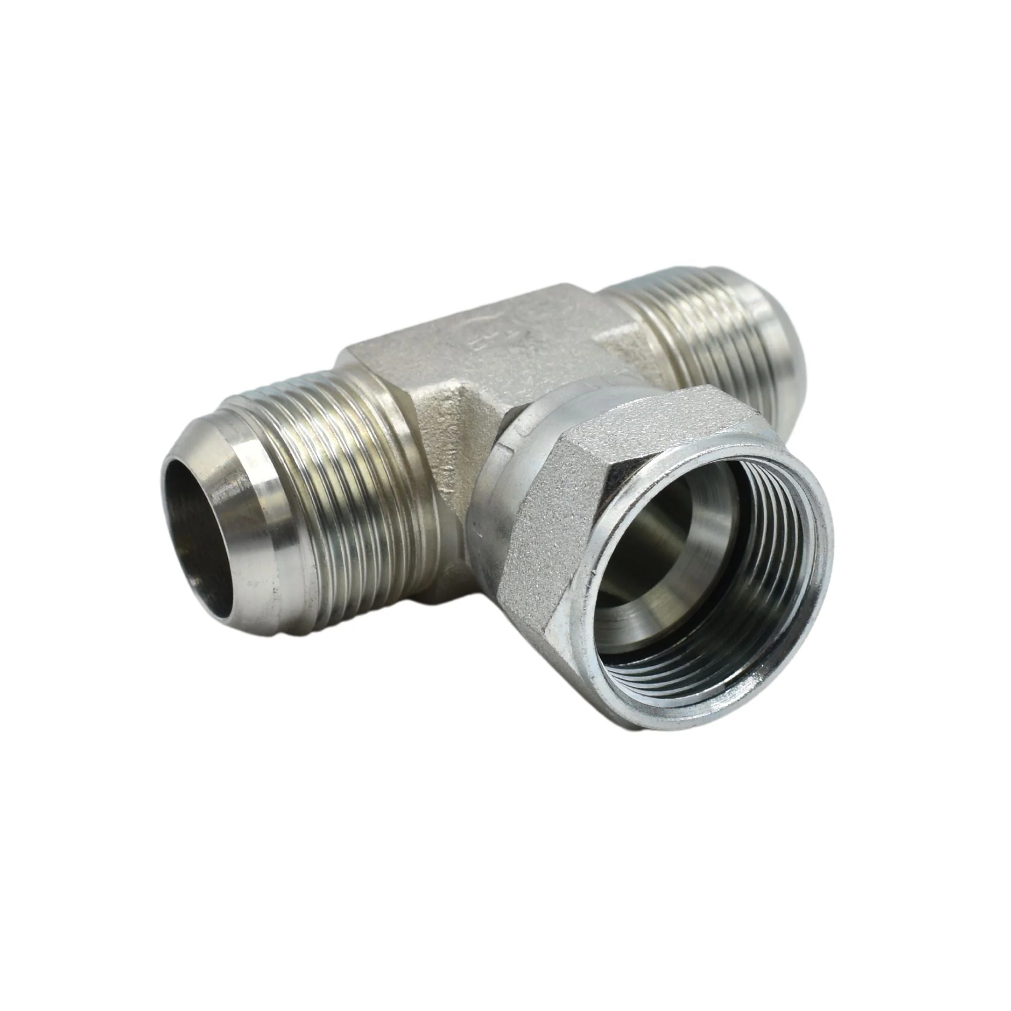 Hydraulic | 16MJ-16MJ-16FJS Tee Forg Adapter | 6600-16-16-16-FG