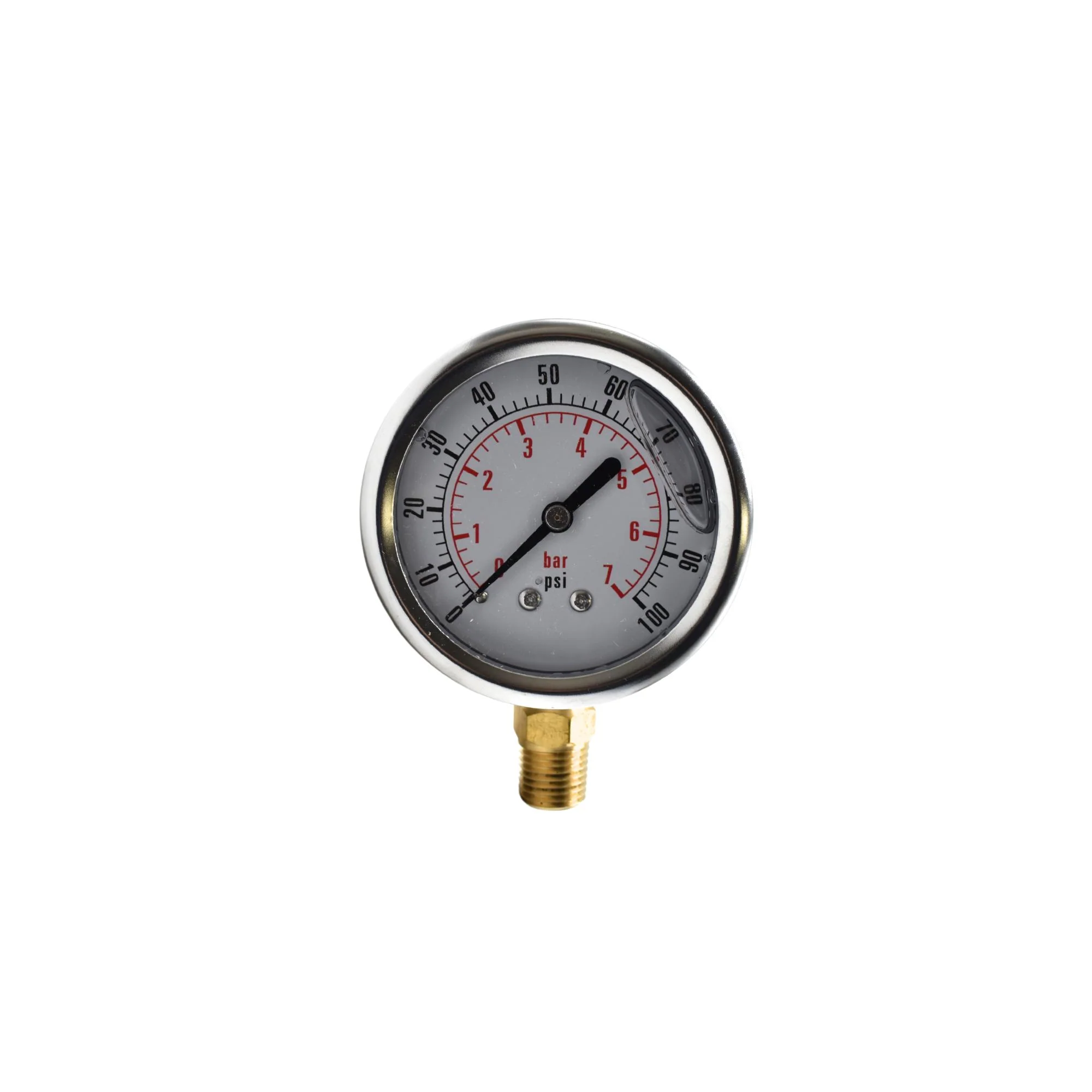 Hydraulic | CF Gauge, 2 1/2" 0-100 NPT-Bottom Stem | CF1P-007A