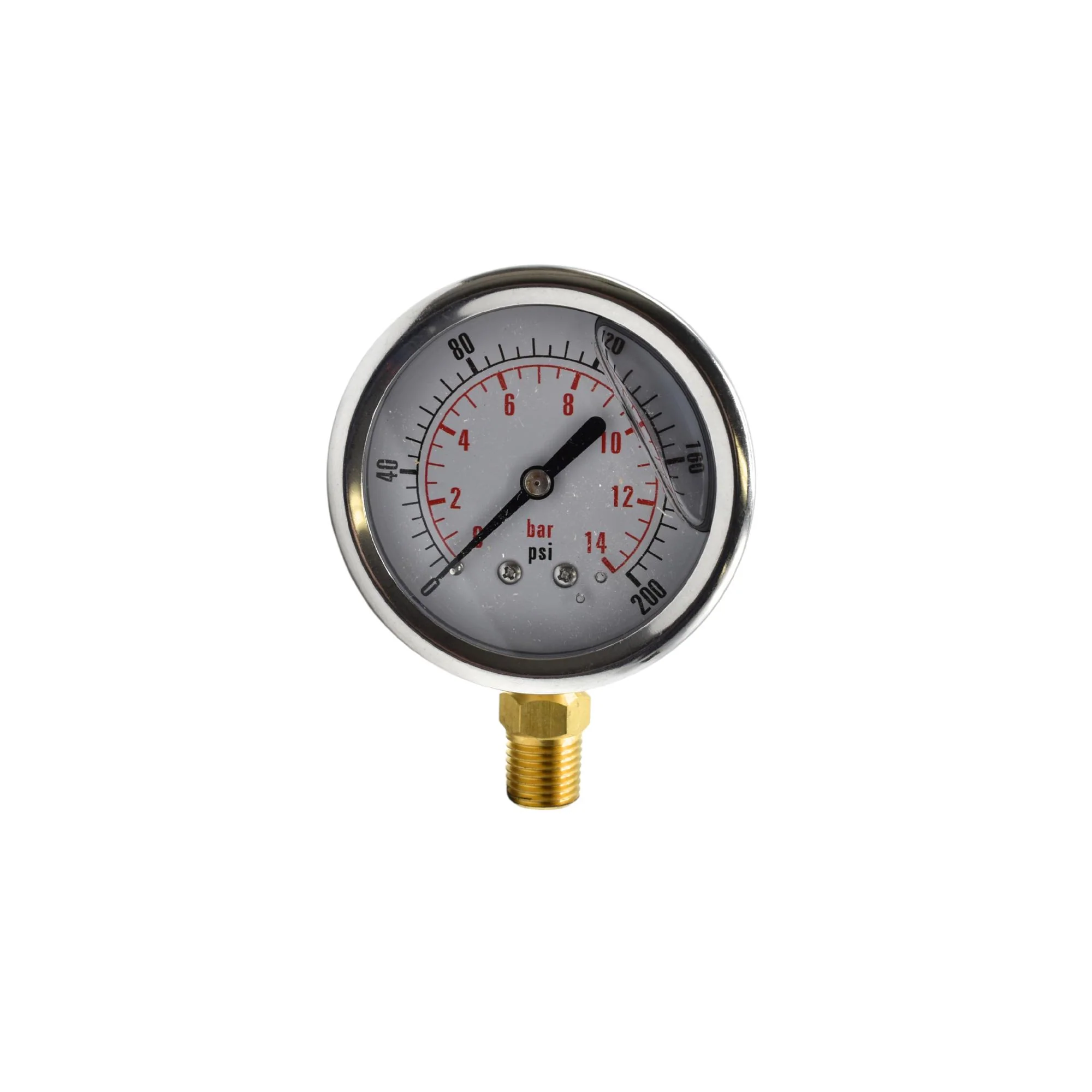 Hydraulic | CF Gauge, 2 1/2" 0-200 NPT-Bottom Stem | CF1P-015A