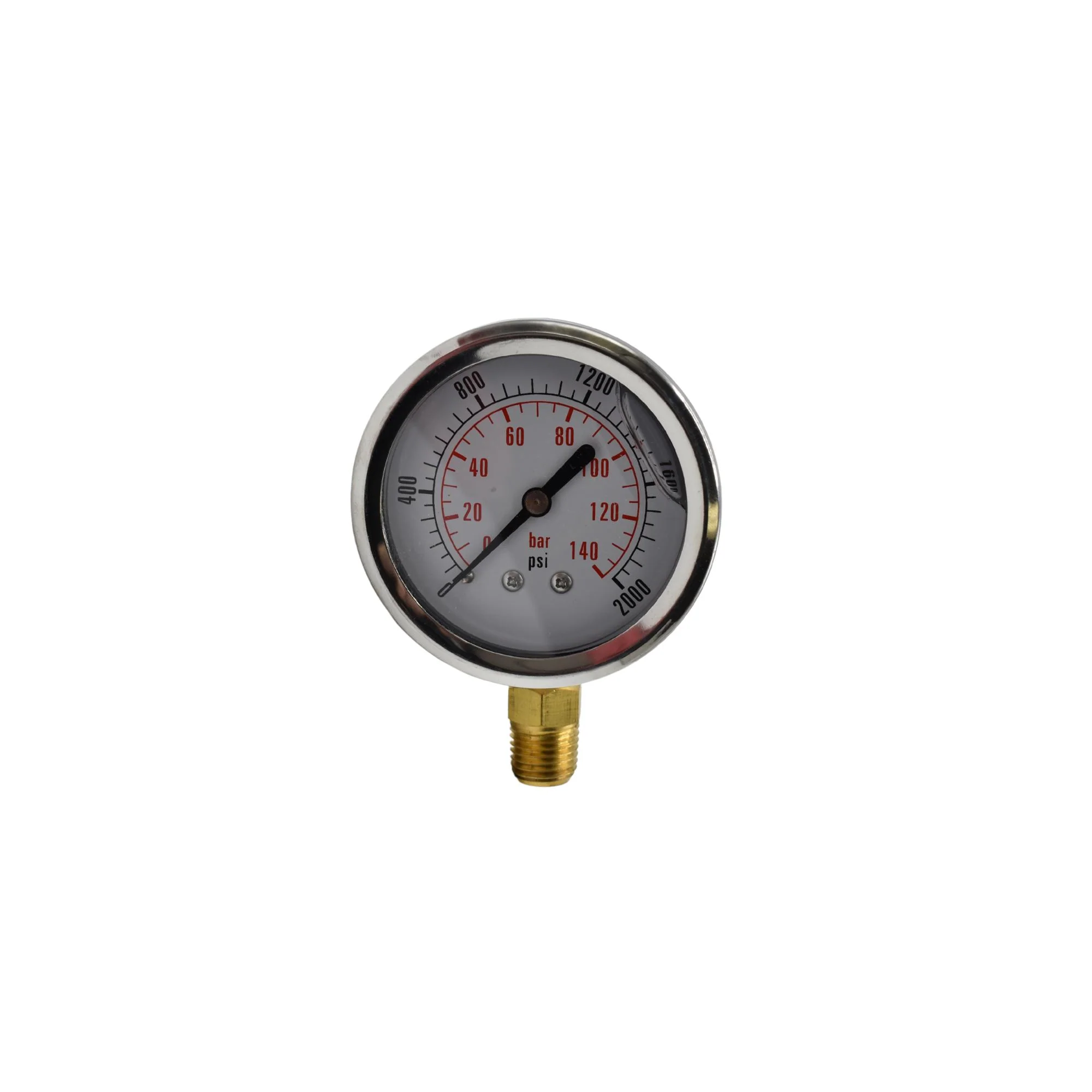 Hydraulic | CF Gauge, 2 1/2" 0-2000 NPT-Bottom Stem | CF1P-140A