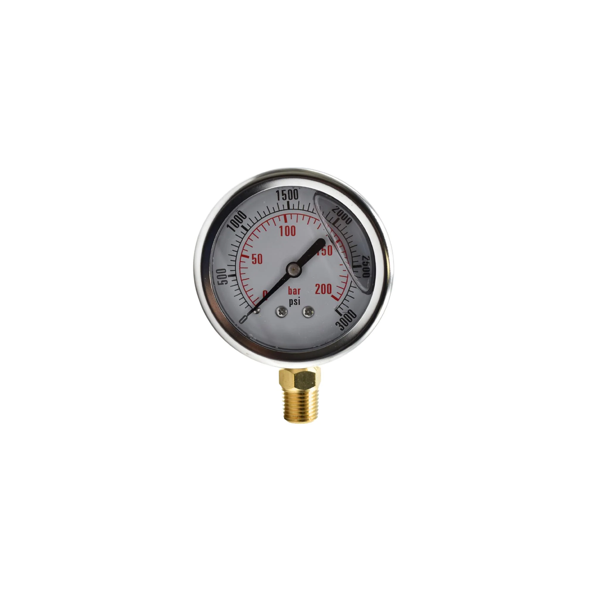 Hydraulic | CF Gauge, 2 1/2" 0-3000 NPT-Bottom Stem | CF1P-210A