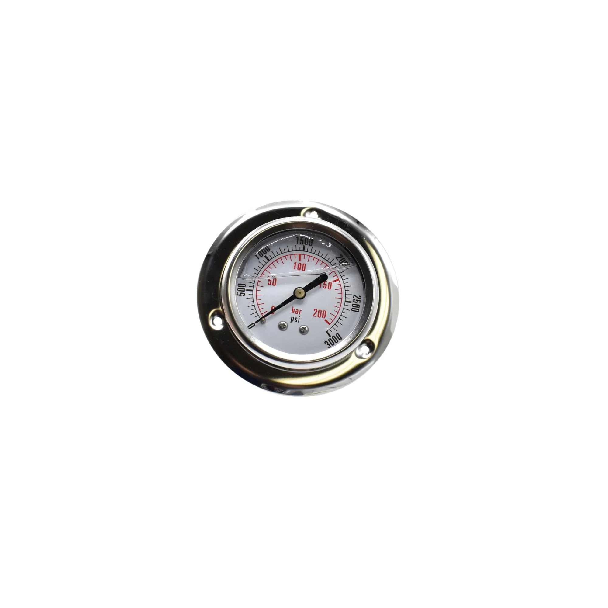 Hydraulic | CF Gauge, 2 1/2" 0-3000 NPT-Center Back w/ Panel Flange | CF1P-210E