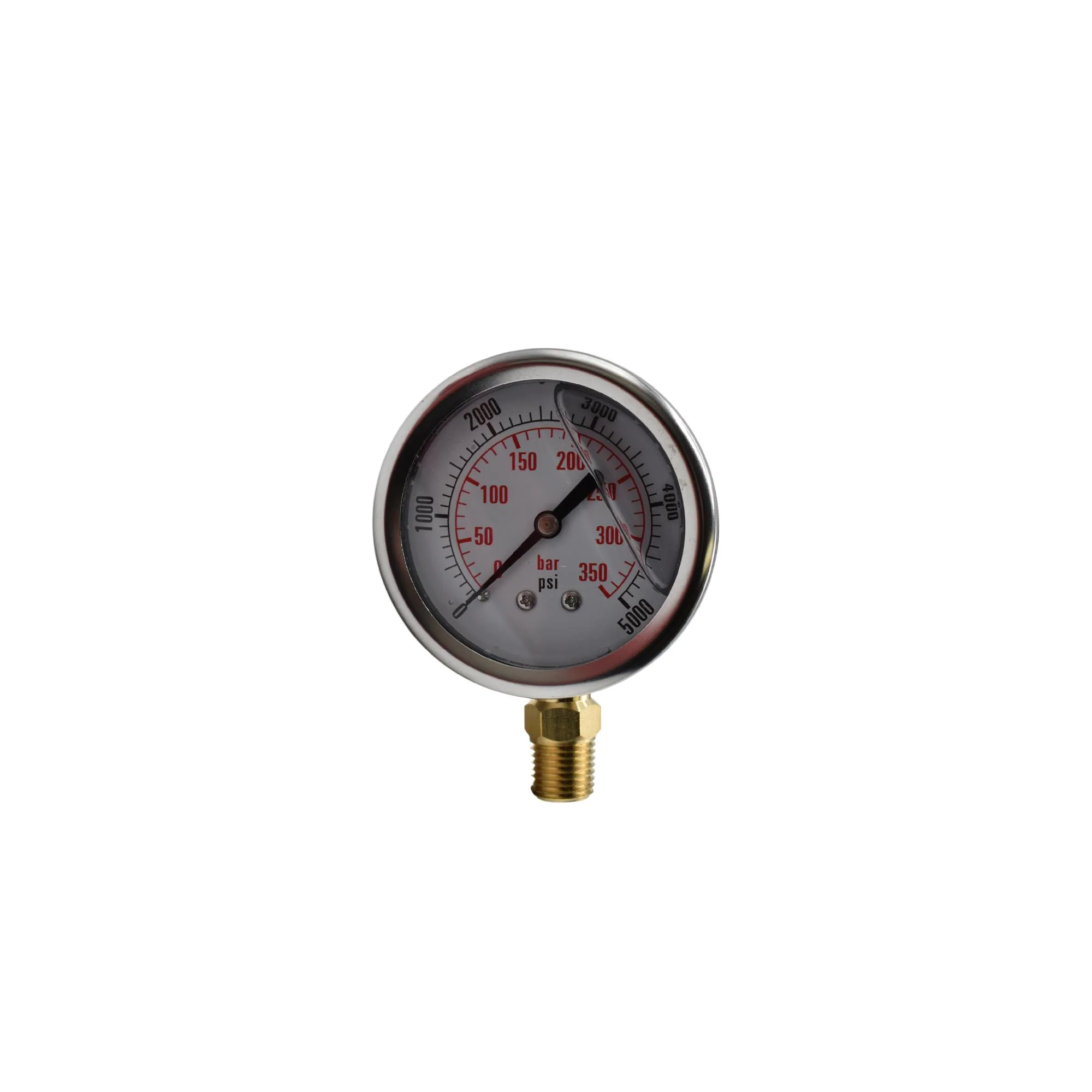 Hydraulic | CF Gauge, 2 1/2" 0-5000 NPT-Bottom Stem | CF1P-350-A