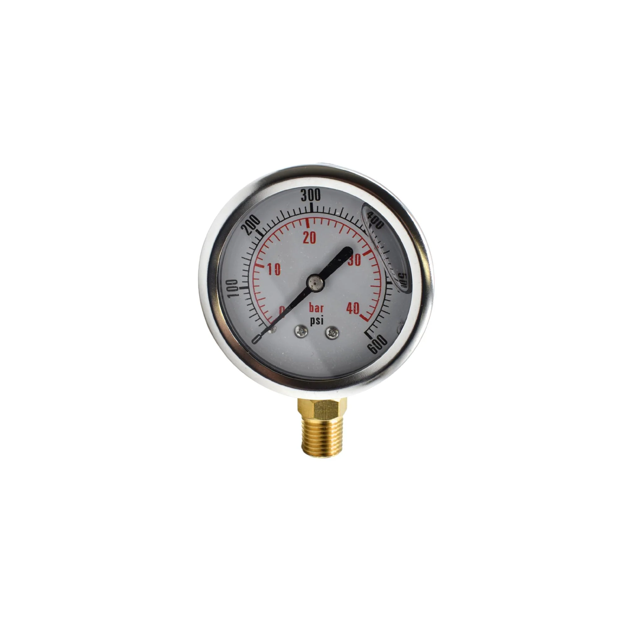 Hydraulic | CF Gauge, 2 1/2" 0-600 NPT-Bottom Stem | CF1P-040A
