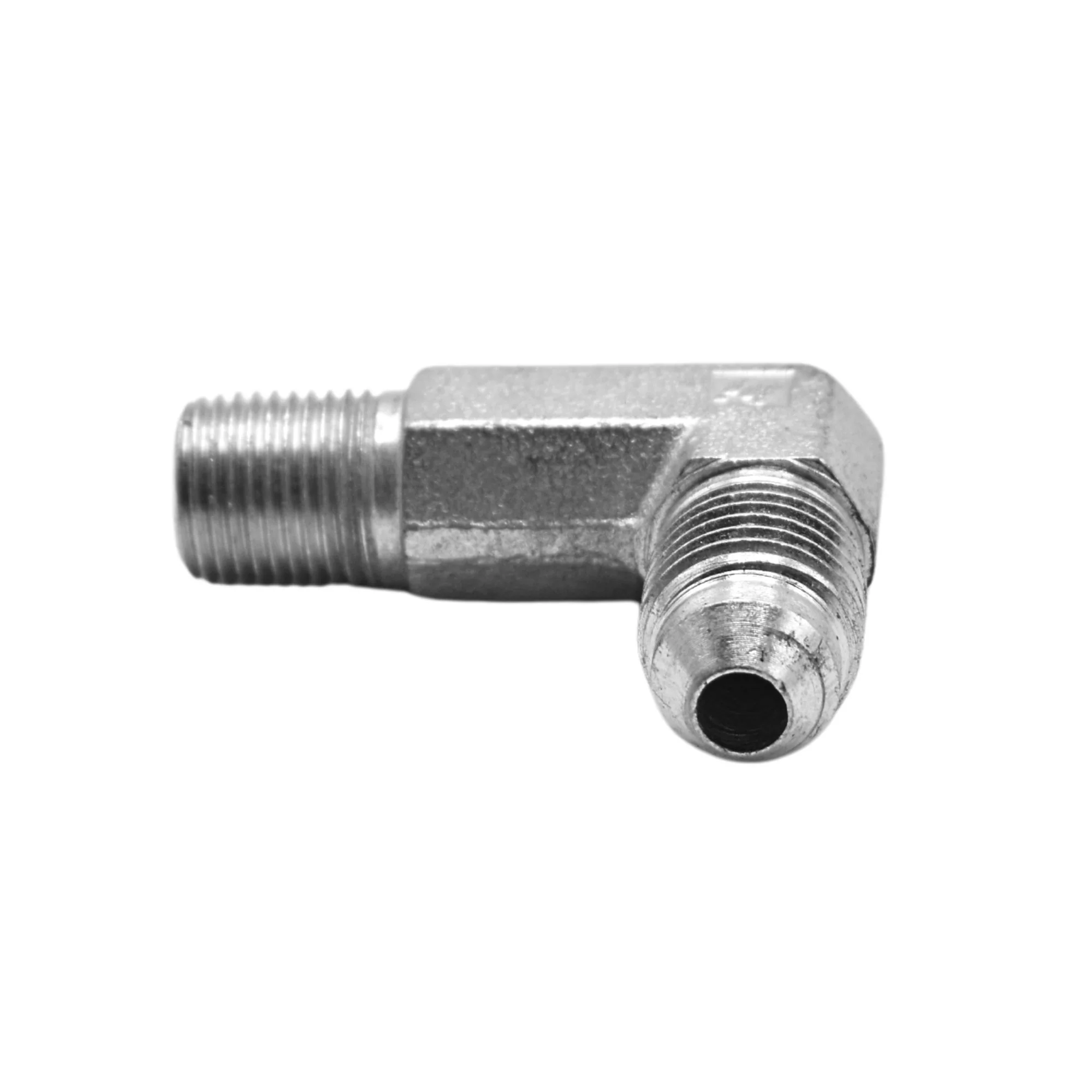 Hydraulics | 04MJ-02MP 90deg vElb Lg Forg Adapter | 2501-L-04-02-FG