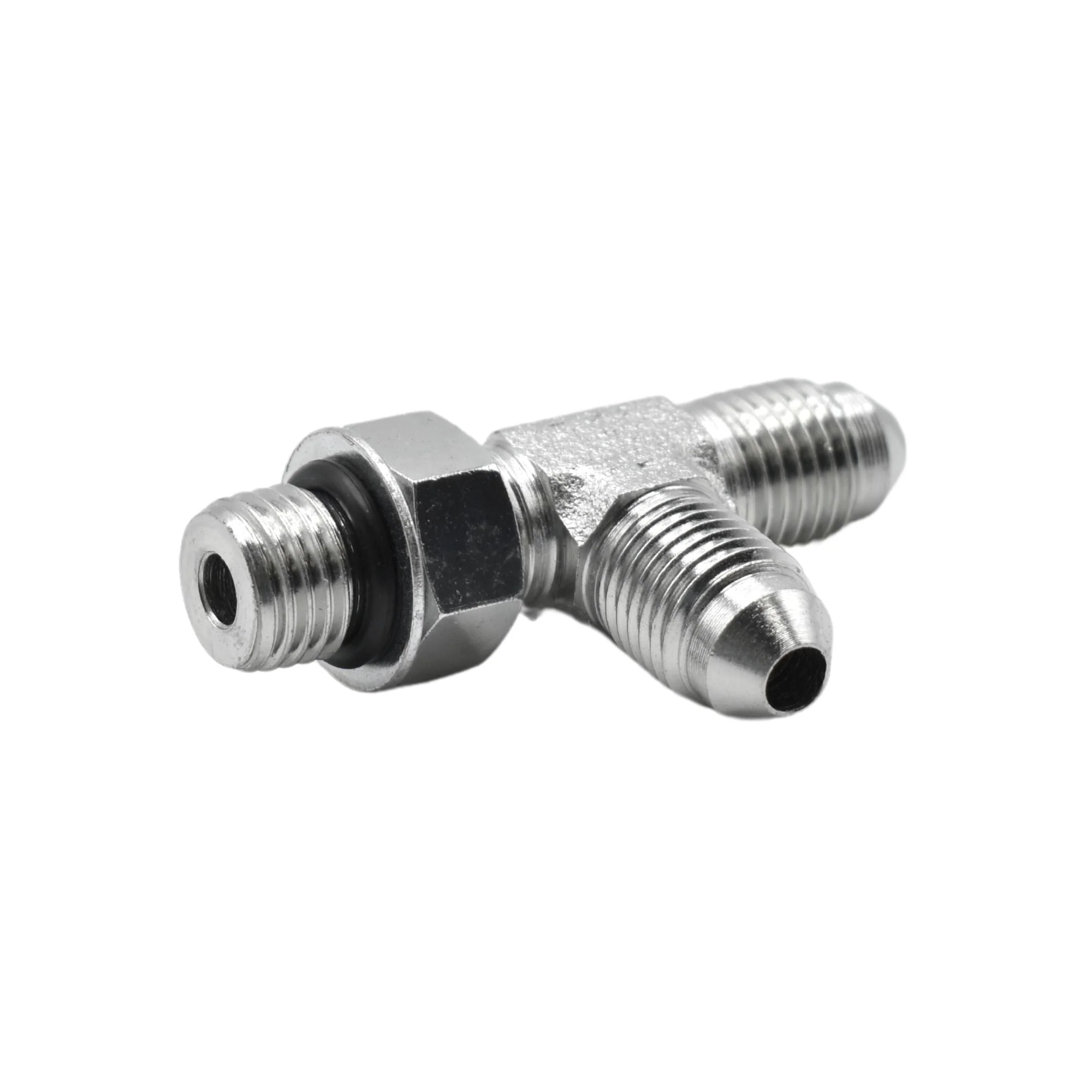 Hydraulics | 04MJ-04MAORB-04MJ Run Tee Forg Adapter | 6804-04-04-04-NWO-FG
