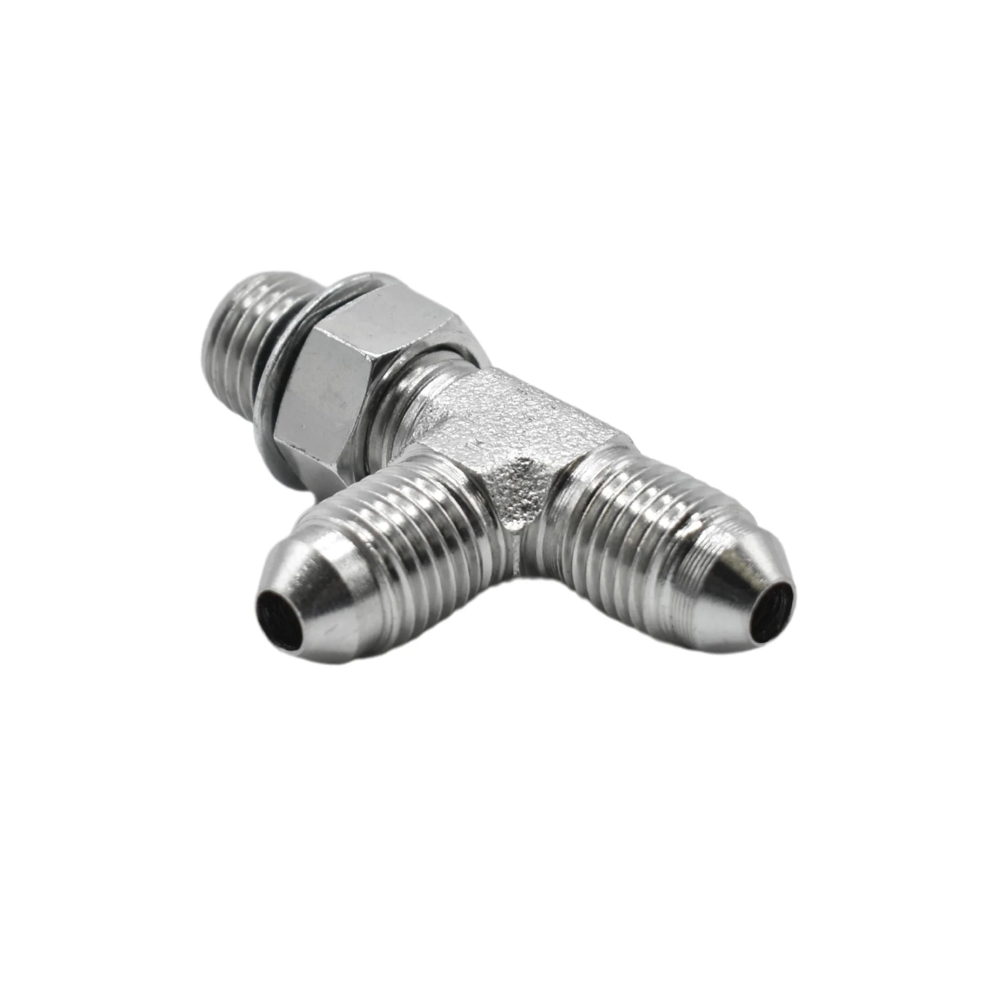 Hydraulics | 04MJ-04MAORB-04MJ Run Tee Forg Adapter | 6804-04-04-04-NWO-FG - Image 2