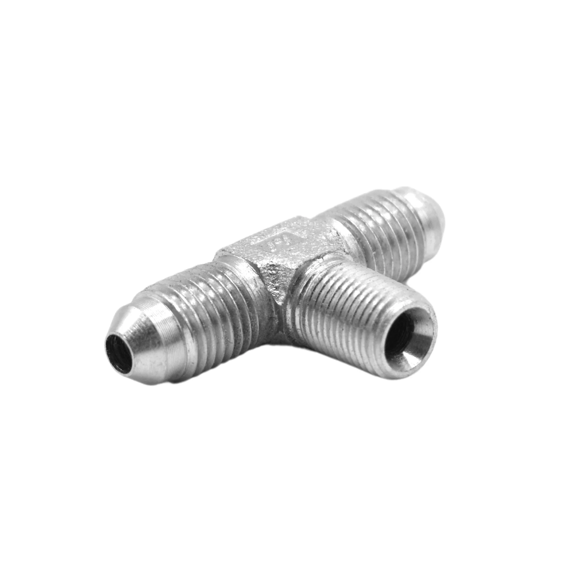 Hydraulics | 04MJ-04MJ-02MP Tee Forg Adapter | 2601-04-04-02-FG