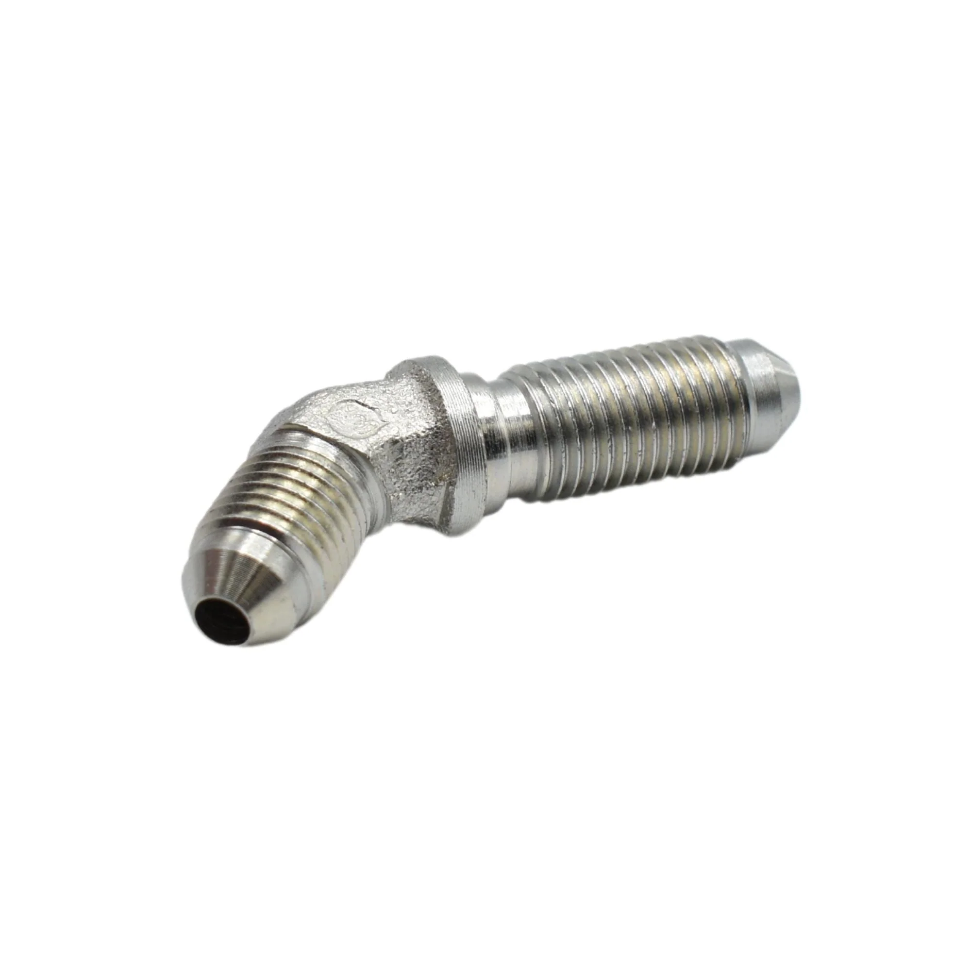 Hydraulics |04MJ-04MJ Bulkhead 45deg Elb Forg Adapter | 2702-04-04-FG