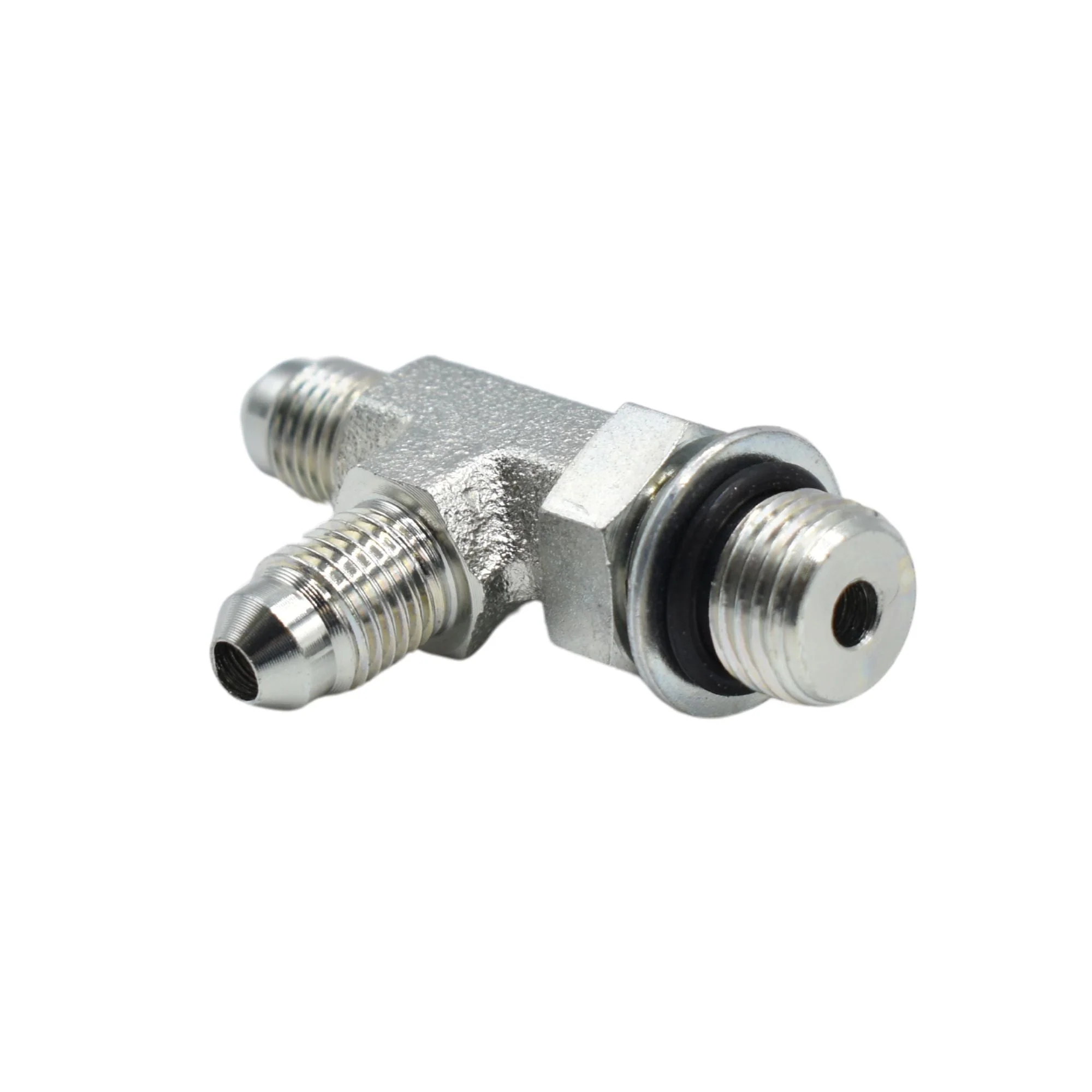 Hydraulics | 04MJ-06MAORB-04MJ Run Tee Forg Adapter | 6804-04-06-04-NWO-FG - Image 2