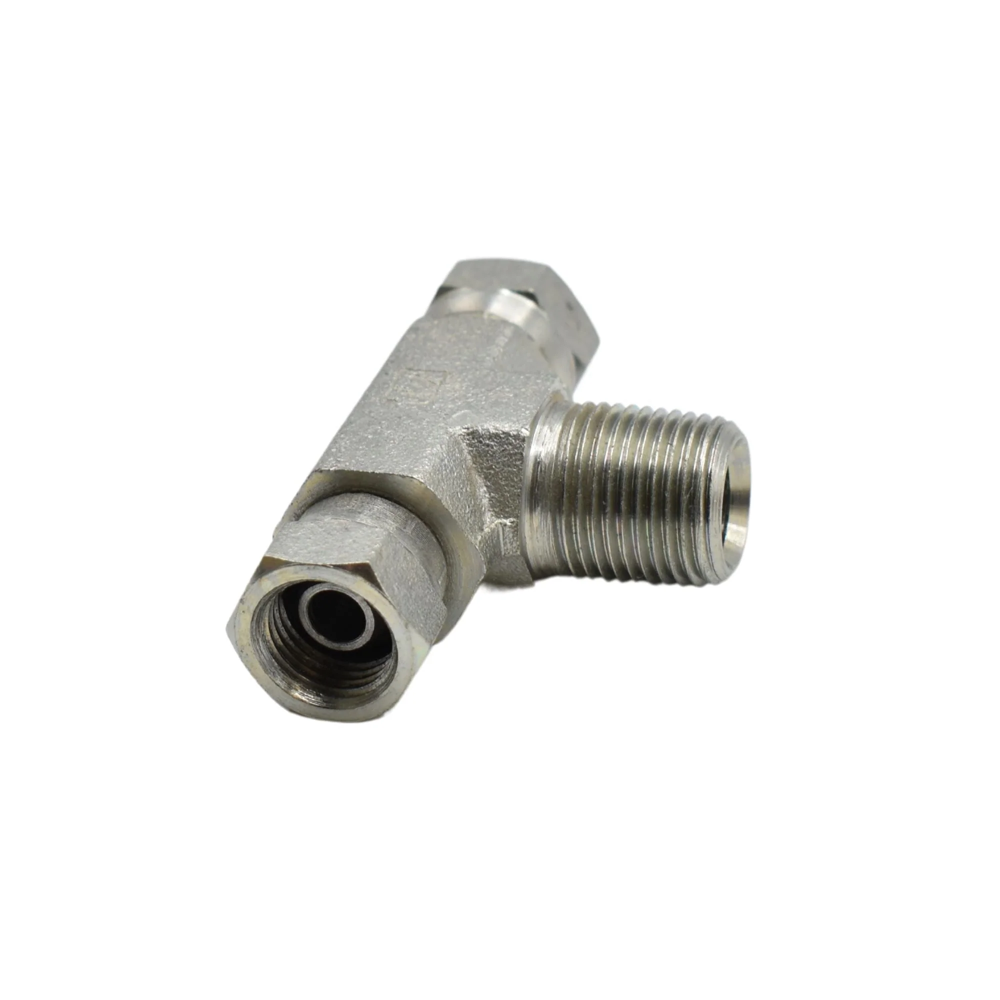 Hydraulics | 04MP-04FPS-04FPS Tee Forg Adapter | 1601-04-04-04-FG - Image 2