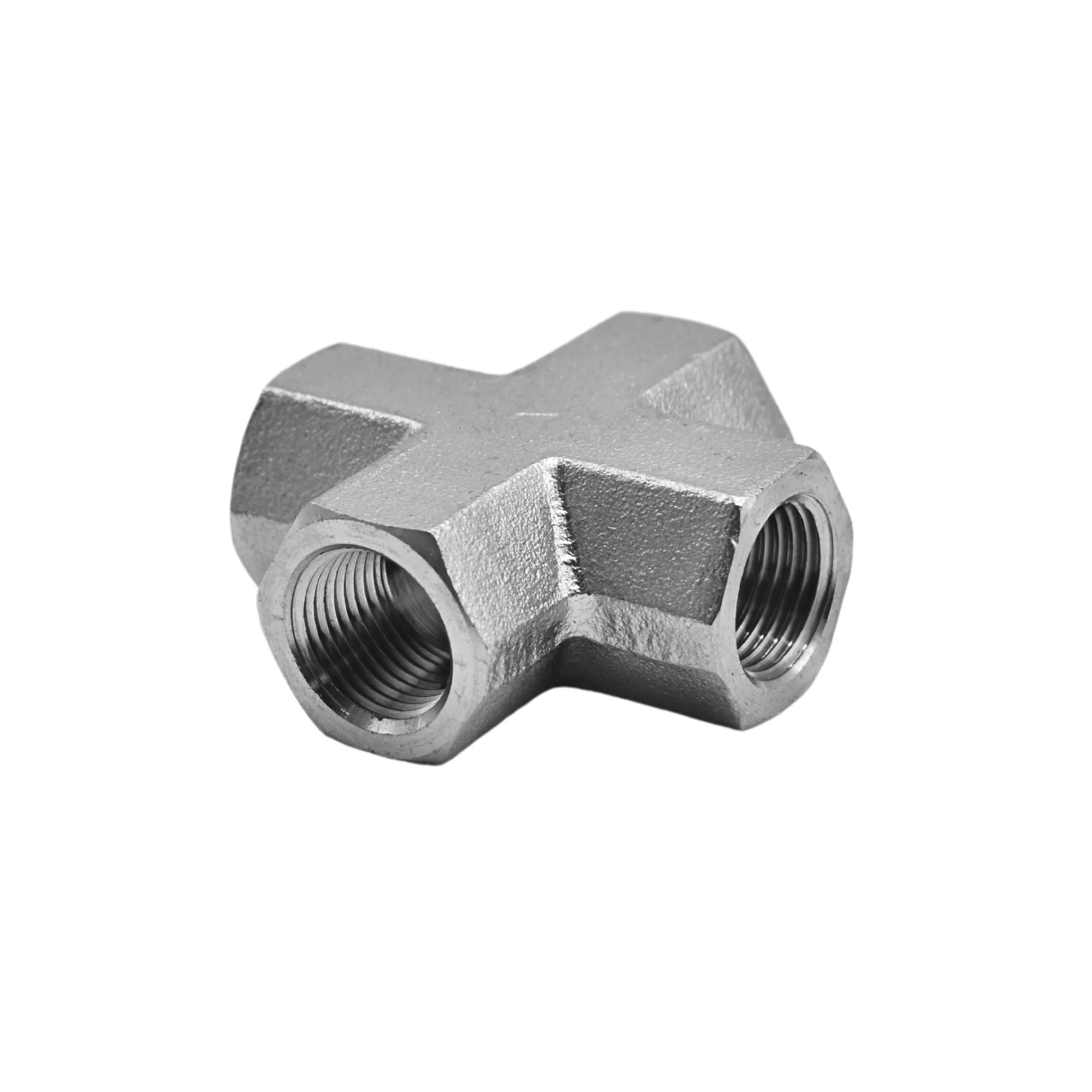 Hydraulics | 06FP-06FP-06FP-06FP Cross Stnls Adapter | 5652-06-06-06-06-SS - Image 2