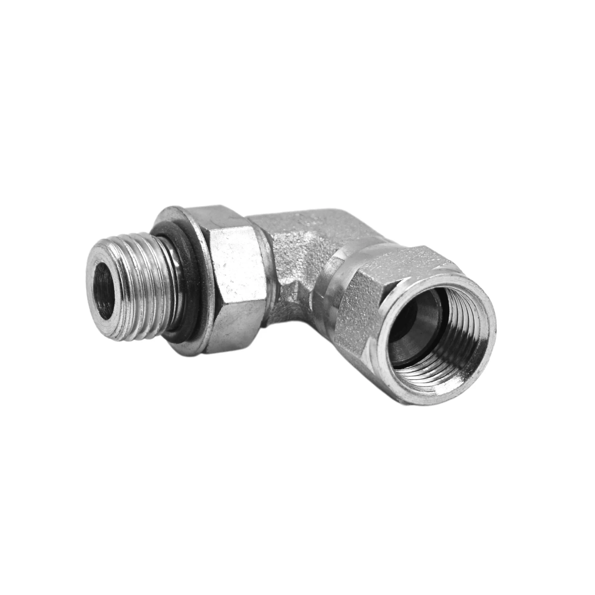 Hydraulics | 06MAORB-06FJS 90deg Elb Forg Adapter | 6809-06-06-NWO-FG