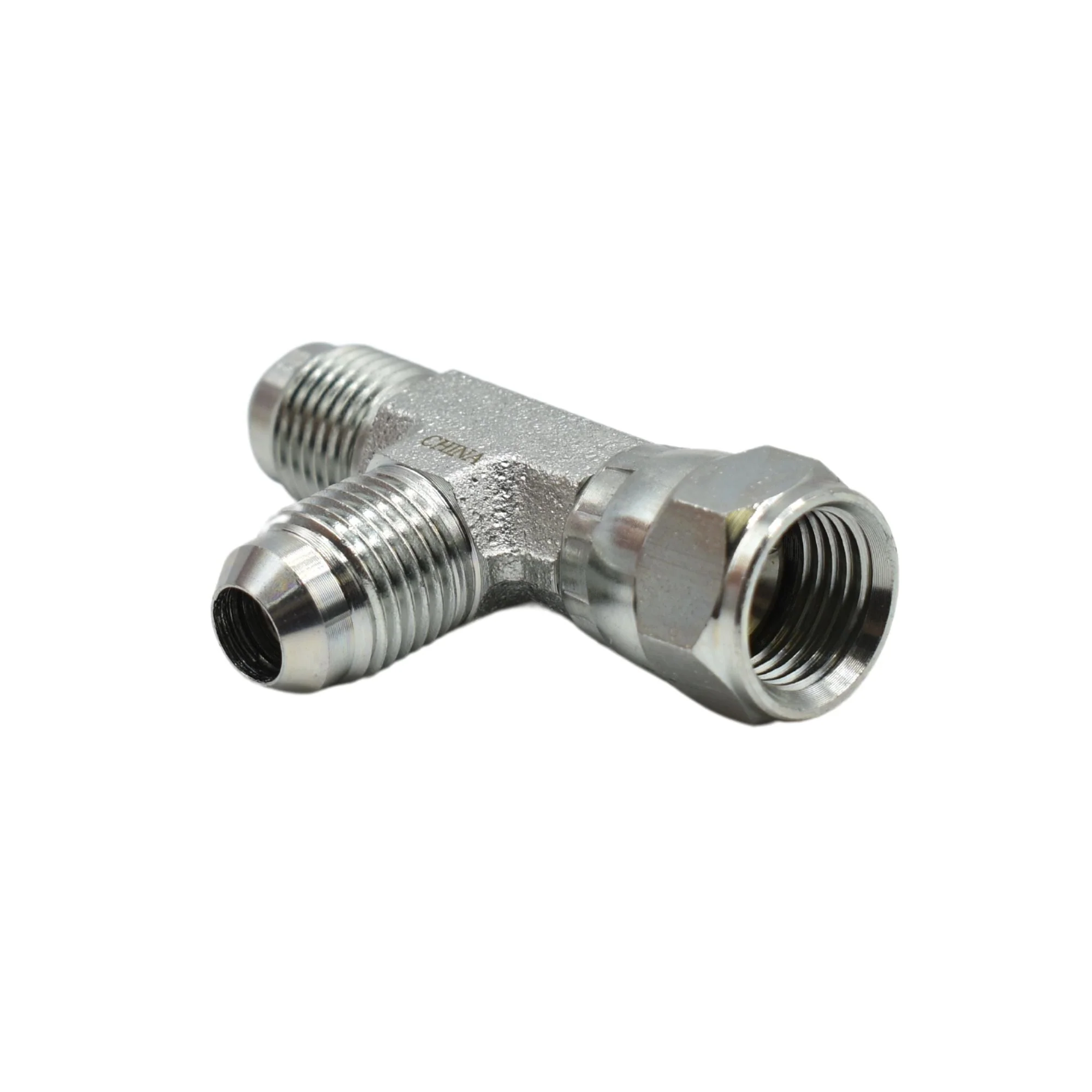 Hydraulics | 06MJ-06FJS-06MJ Tee Forg Adapter | 6602-06-06-06-FG