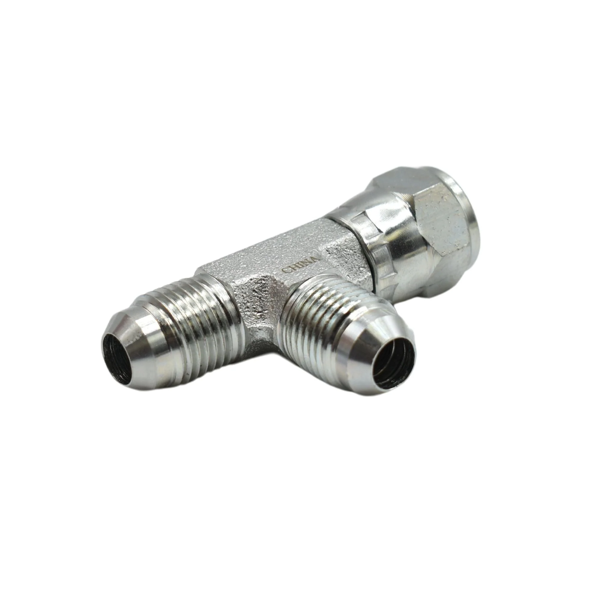 Hydraulics | 06MJ-06FJS-06MJ Tee Forg Adapter | 6602-06-06-06-FG - Image 2