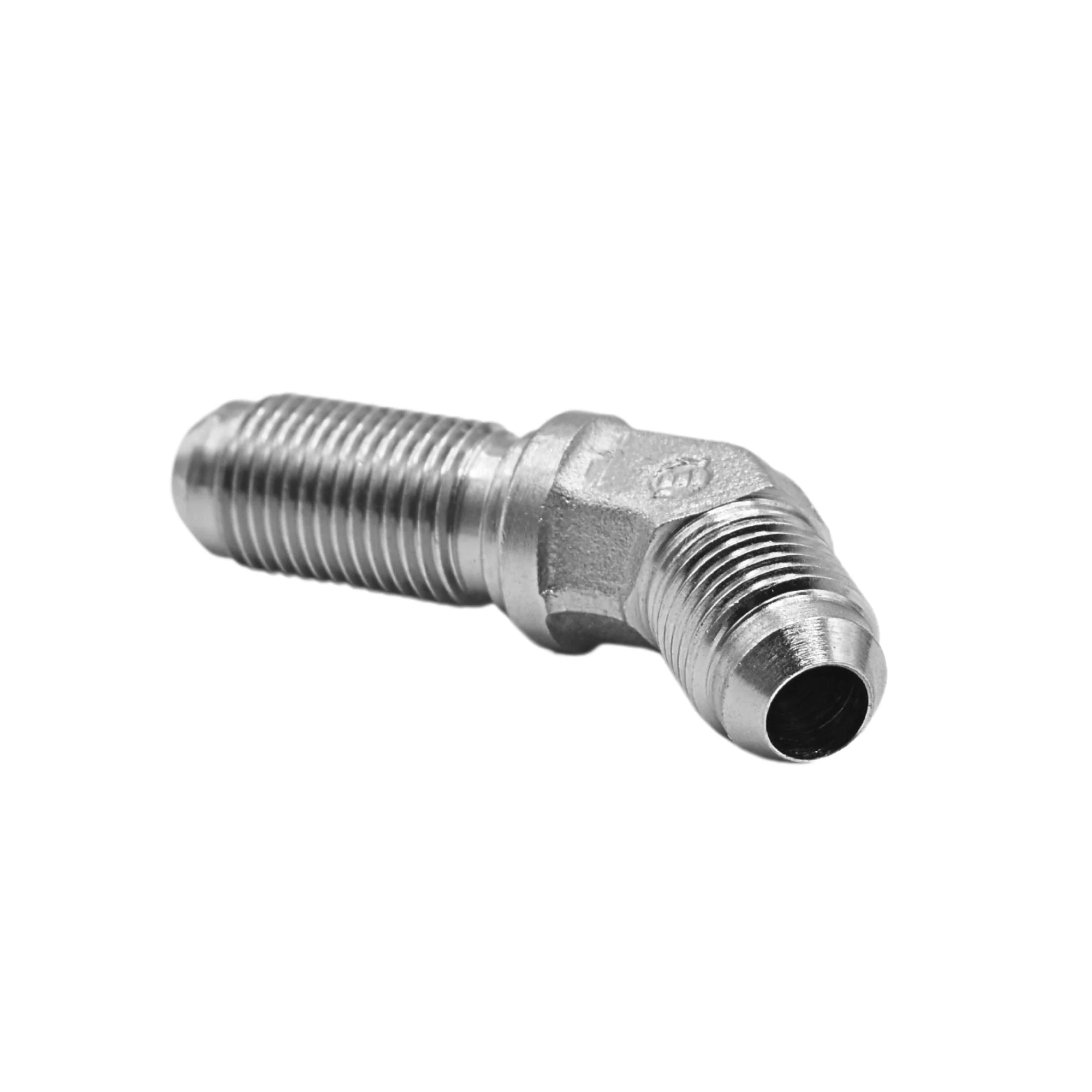 Hydraulics |06MJ-06MJ Bulkhead 45deg Elb Forg Adapter | 2702-06-06-FG - Image 2